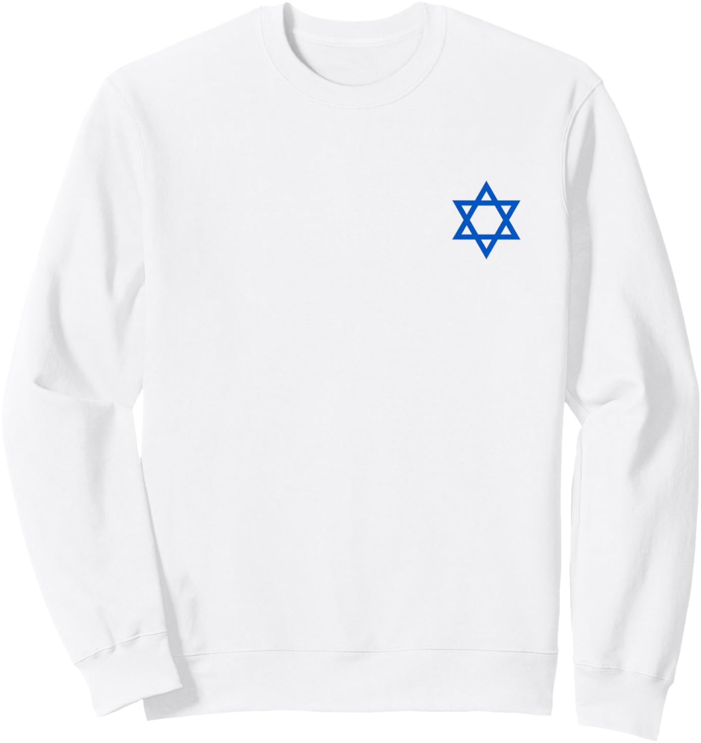 Israel flag, star of David, Judaism, support, solidarity Sweatshirt - Sweatshirt | White