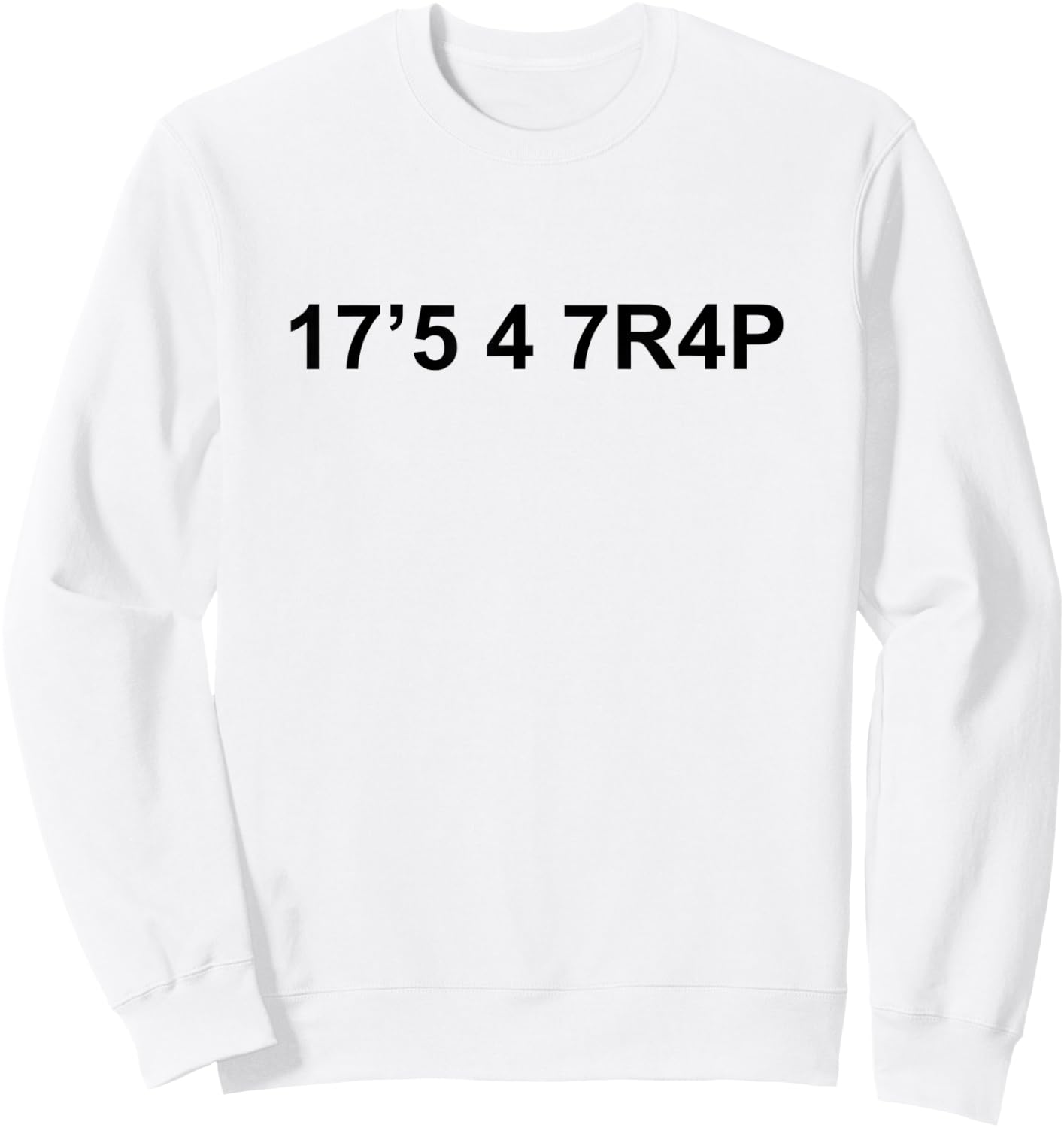 17'5 4 7R4P / It's A Trap With Numbers Sweatshirt - Sweatshirt | White