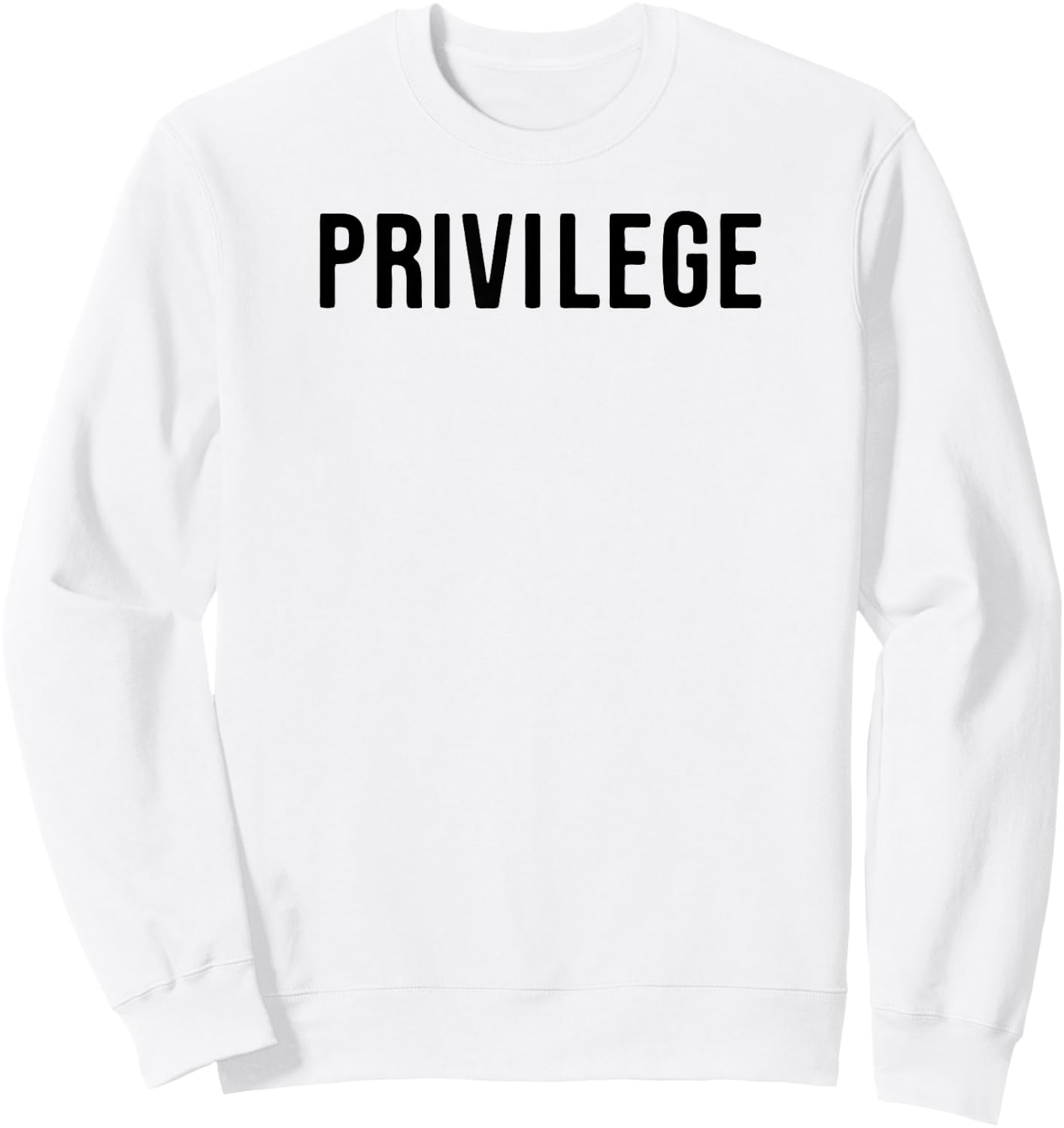 Privilege Entitlement Sweatshirt - Sweatshirt | White