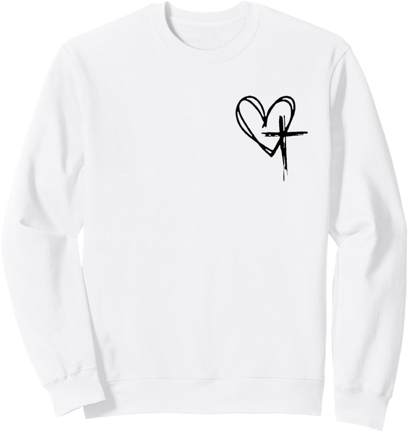 Jesus Has My Back Sweatshirt - Sweatshirt | White