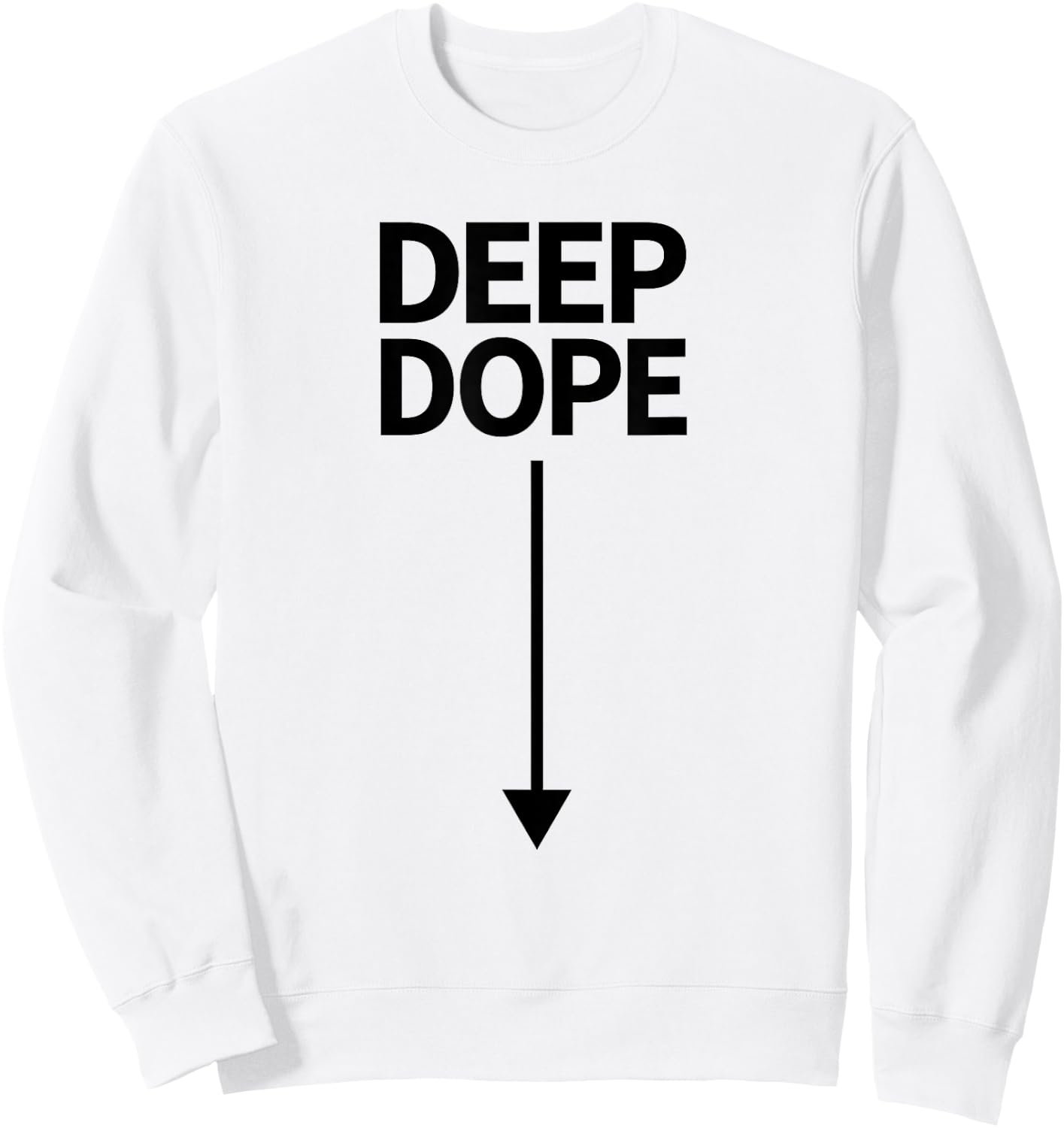 Jirou Deep Dope - with arrow Sweatshirt - Sweatshirt | White