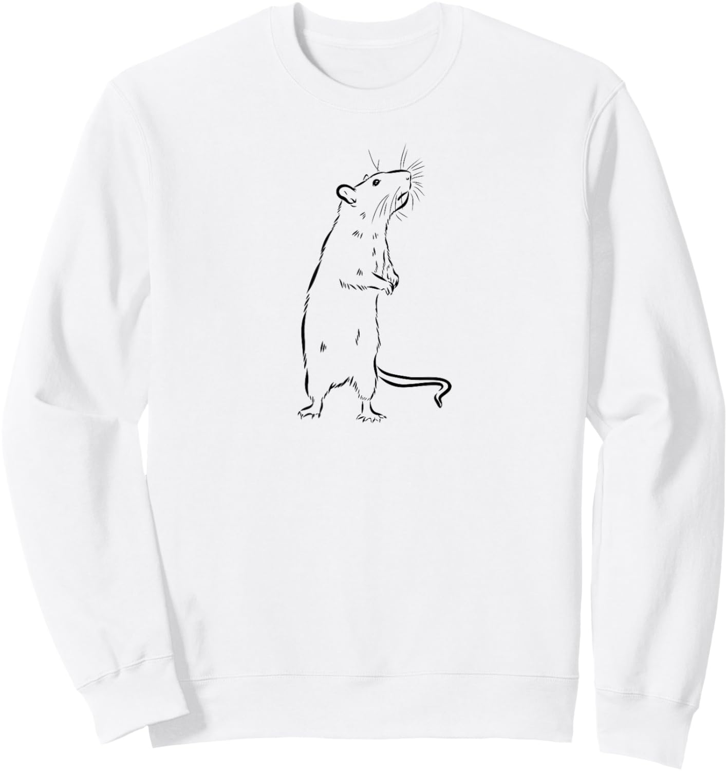 Cute Funny Pet Rat Lover Sweatshirt - Sweatshirt | White