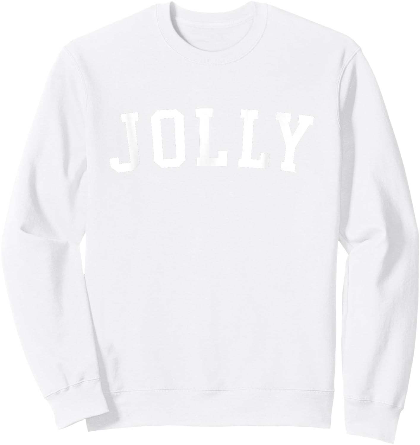Jolly Merry Christmas Sweatshirt - Sweatshirt | White