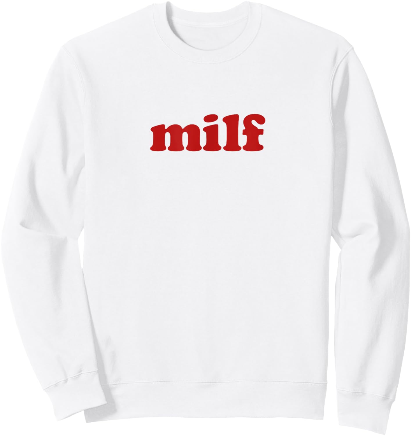 milf y2k aesthetic , white, S Sweatshirt - Sweatshirt | White