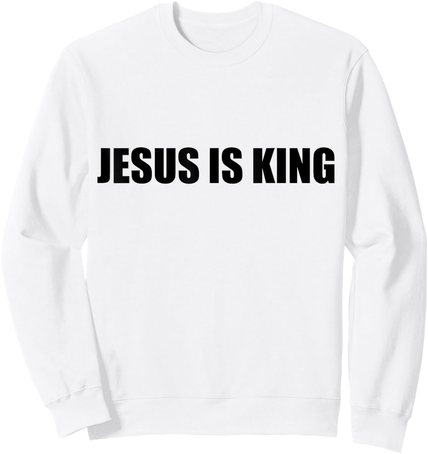 Jesus is king Sweatshirt - Sweatshirt | White