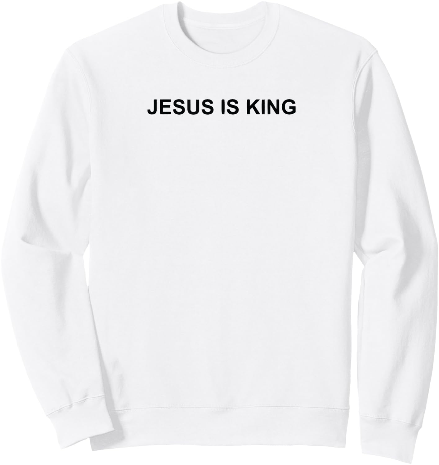 Jesus religious title is King, Bible Poetic section of a Sweatshirt - Sweatshirt | White