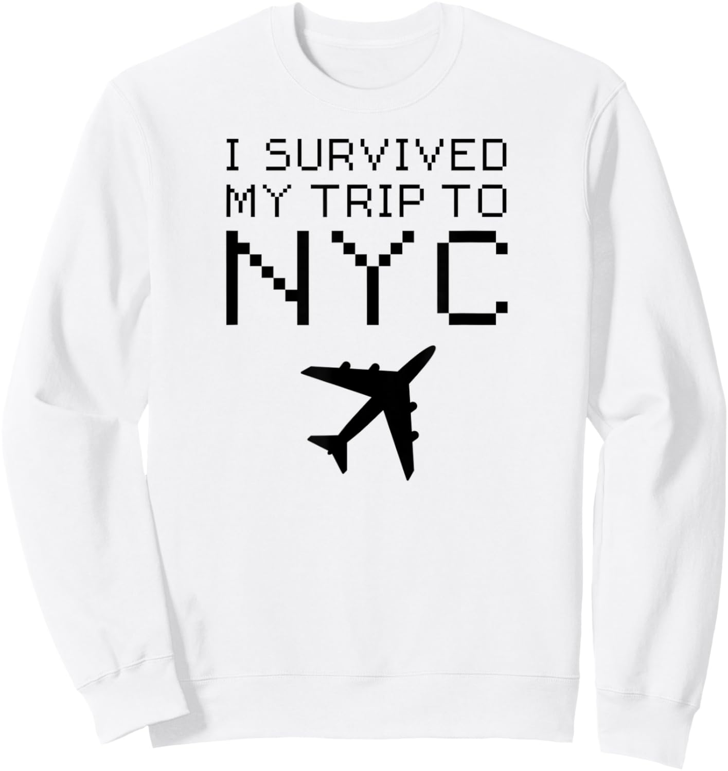 I Survived My Trip To NYC New York I Love NY Brooklyn Travel Women Kids Sweatshirt - Sweatshirt | White
