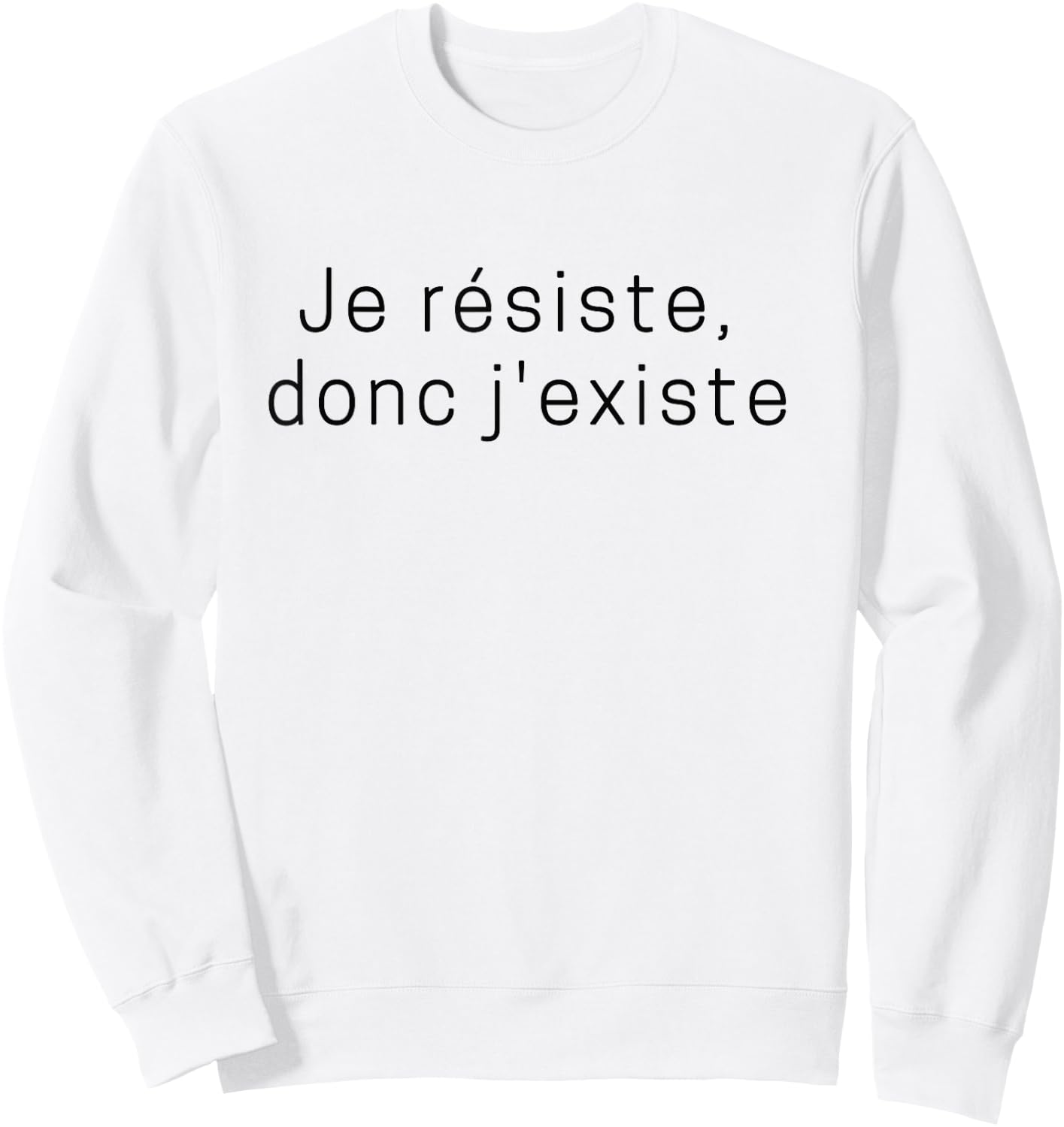 Donc J'Exieste Sweatshirt - Sweatshirt | White