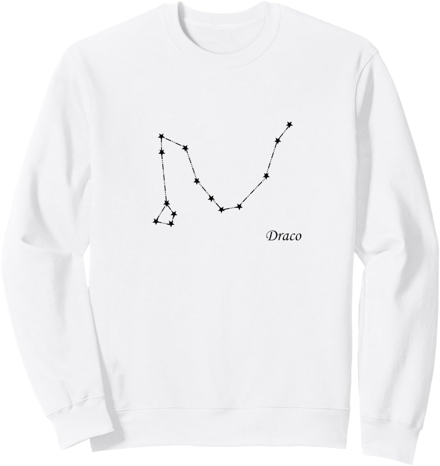 Draco the Dragon Constellation Sweatshirt - Sweatshirt | White