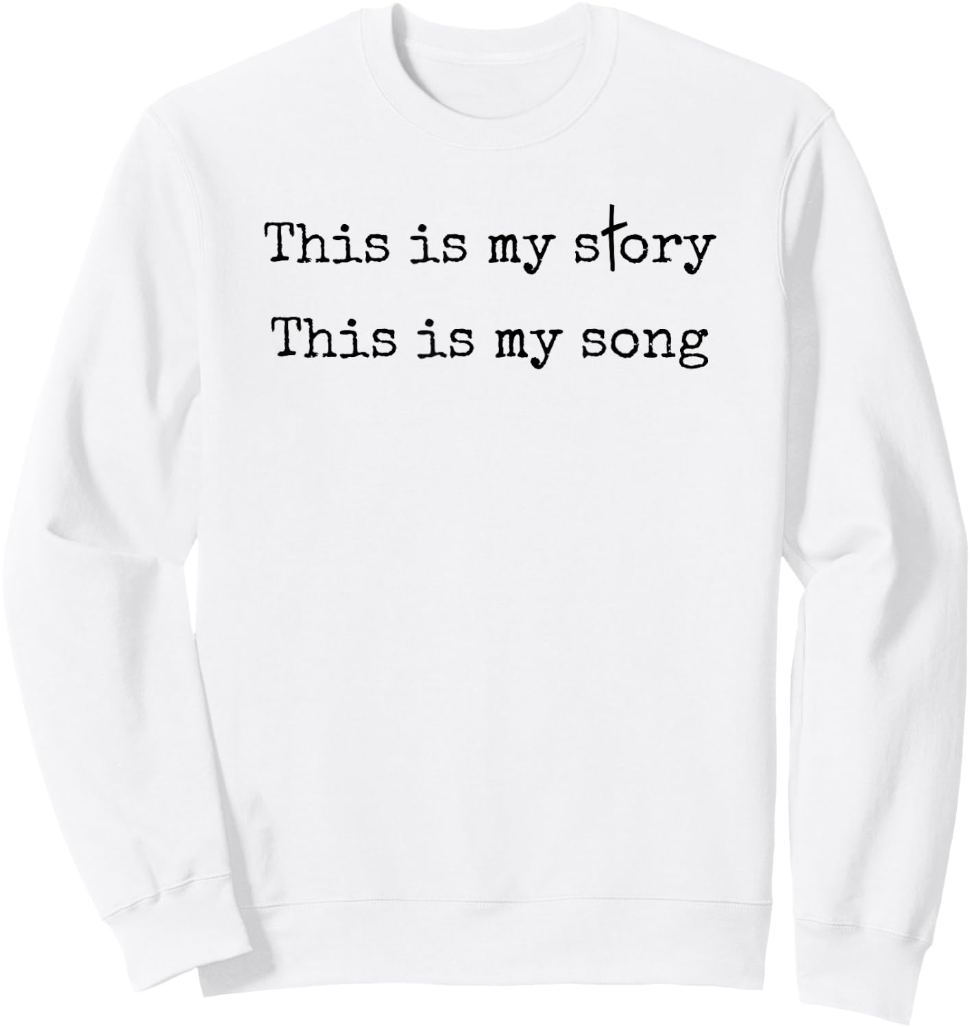 Blessed Assurance Hymn Christian Faith Worship Sweatshirt - Sweatshirt | White