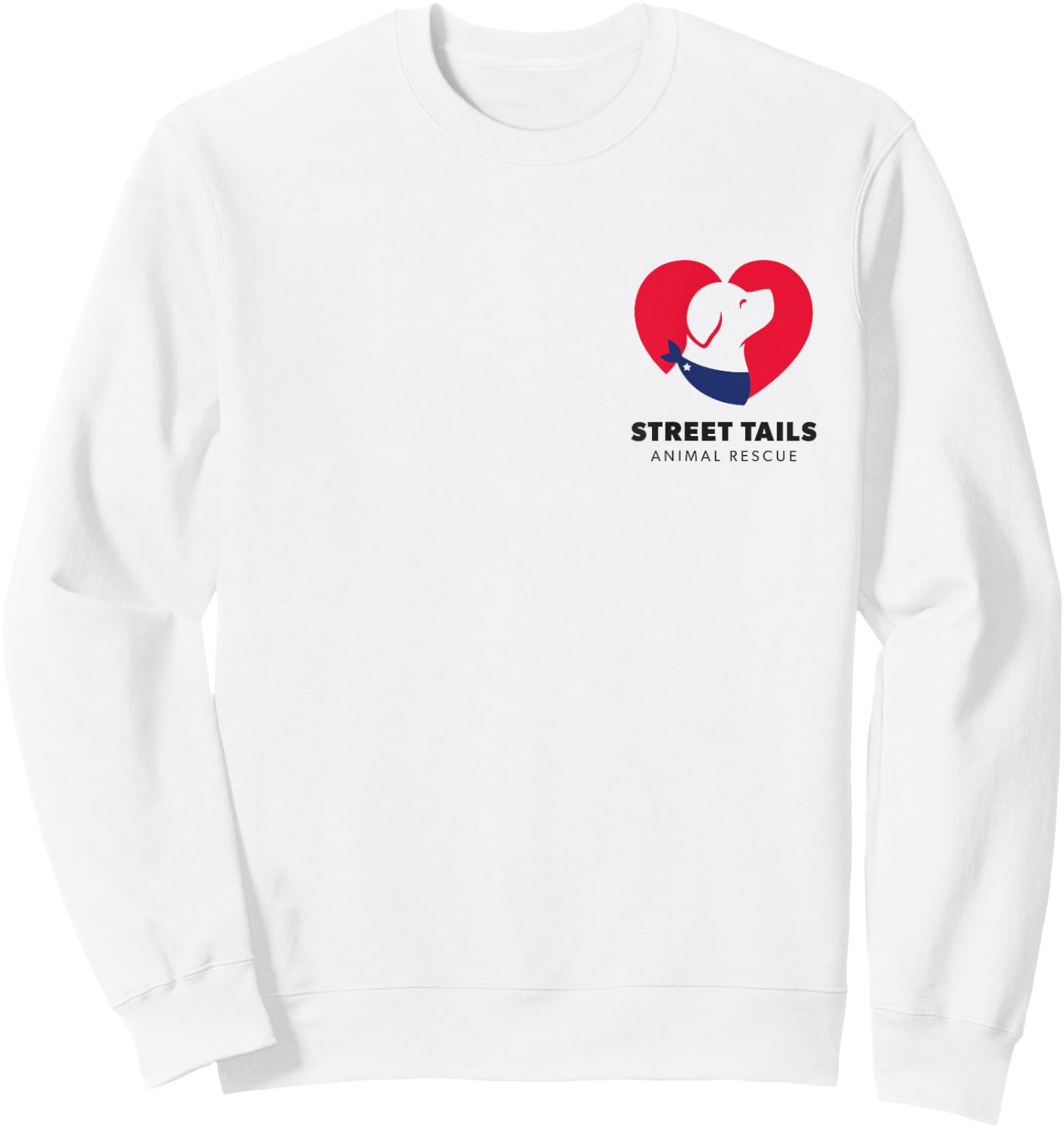 Street Tails Animal Rescue, PocketB Sweatshirt - Sweatshirt | White