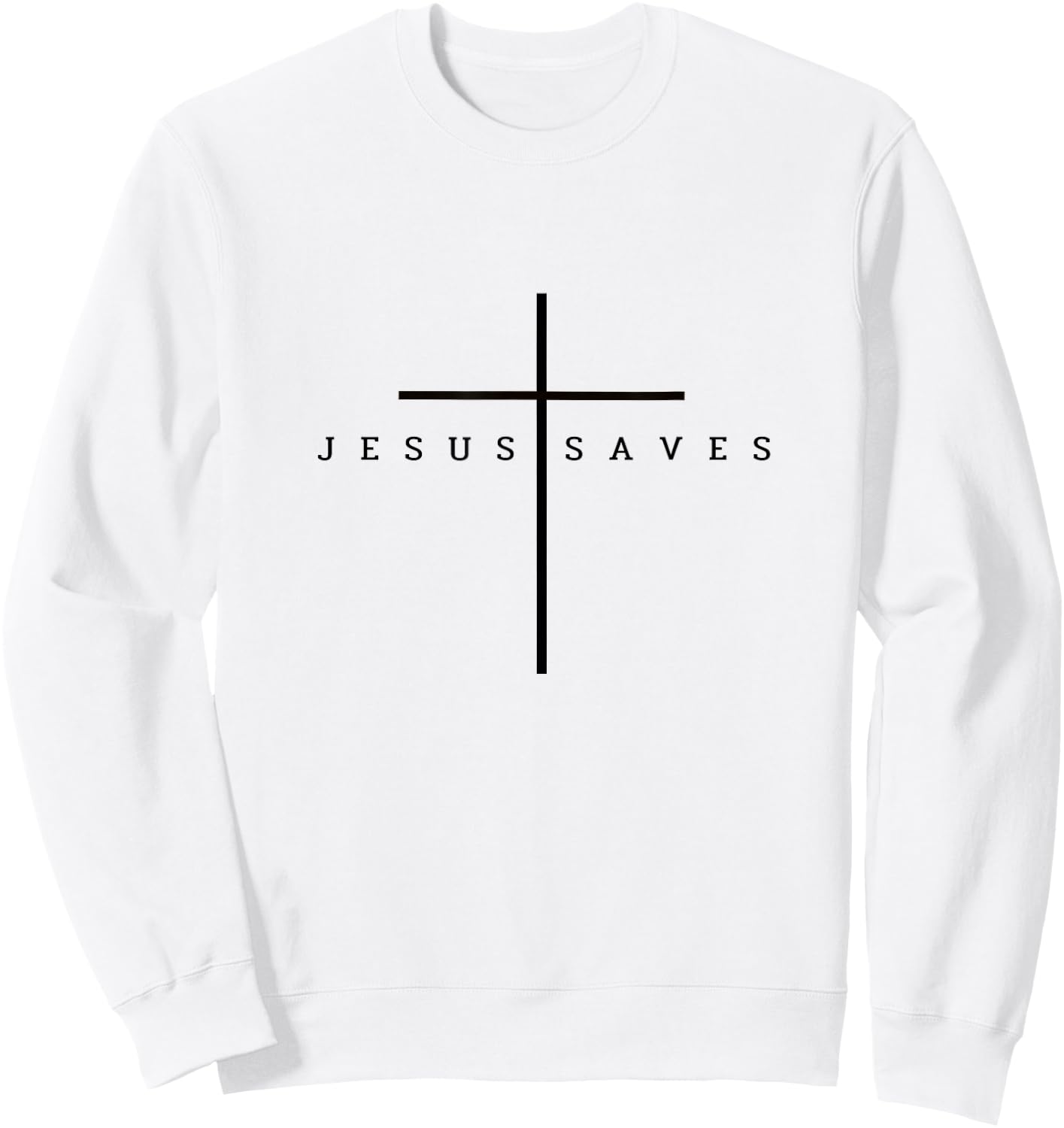 Jesus Saves Sweatshirt - Sweatshirt | White
