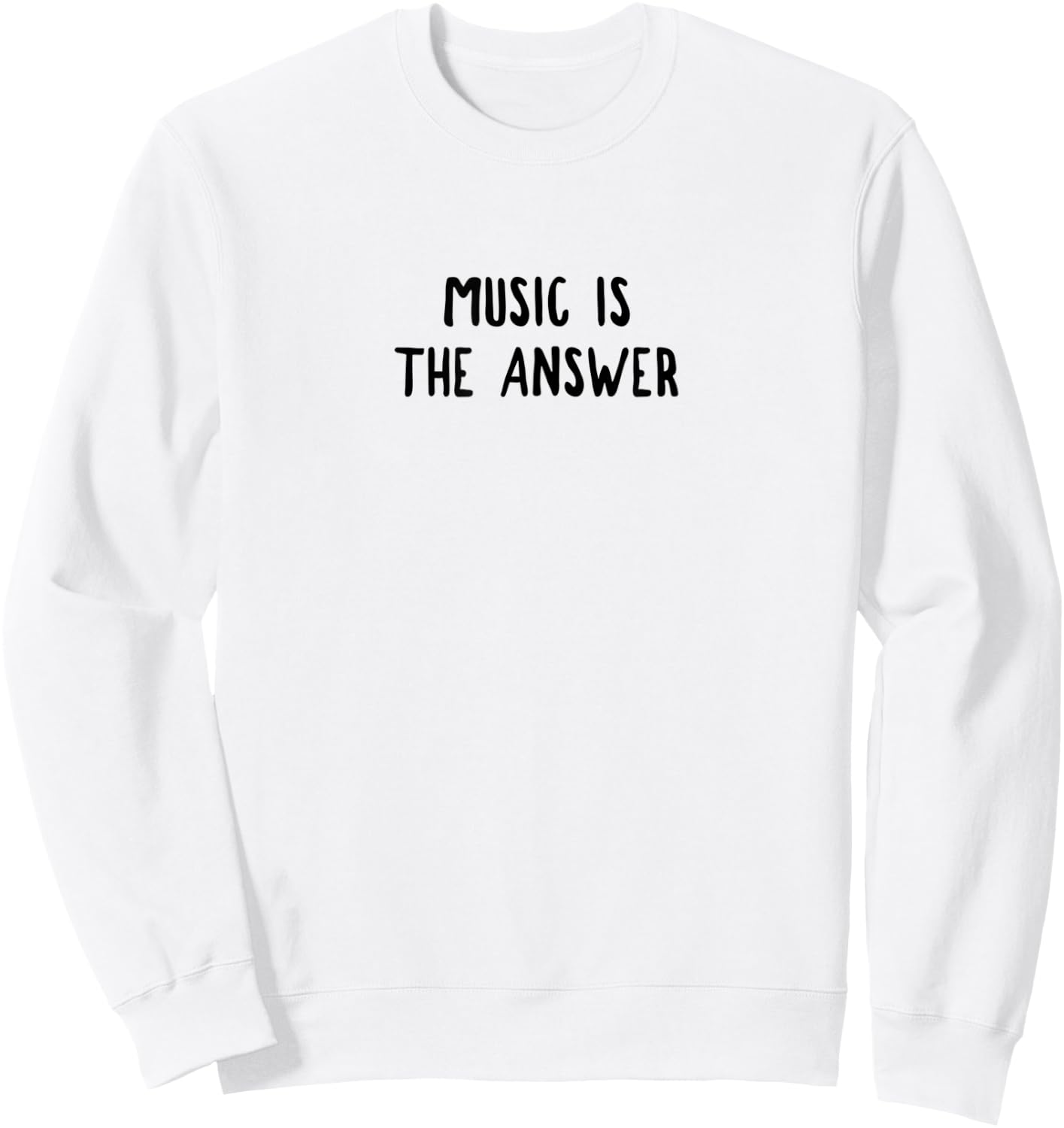 Music Is The Answer Sweatshirt - Sweatshirt | White