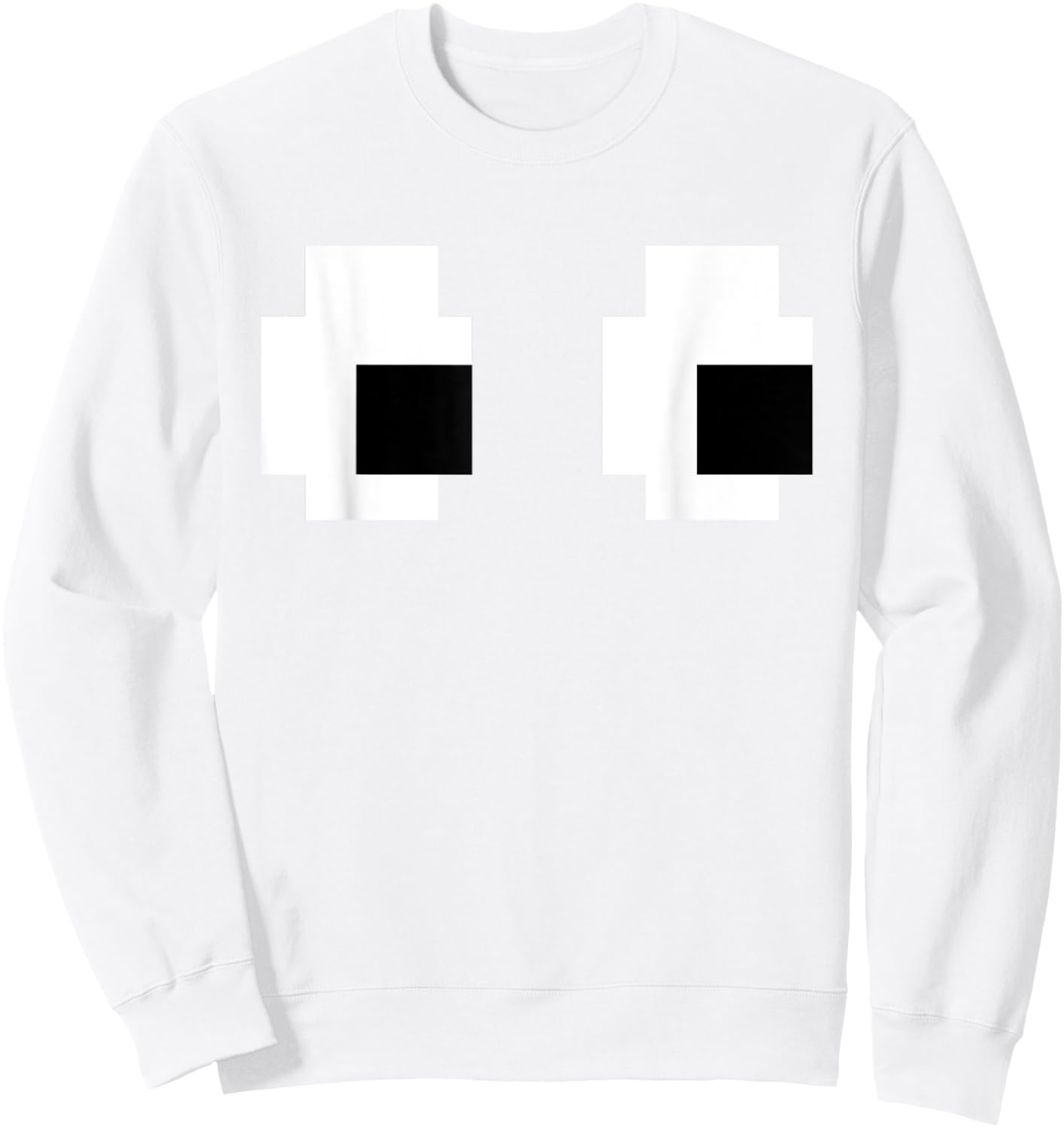 Retro Arcade Game Ghost 80s 8 bit Halloween Group Costume Sweatshirt - Sweatshirt | White