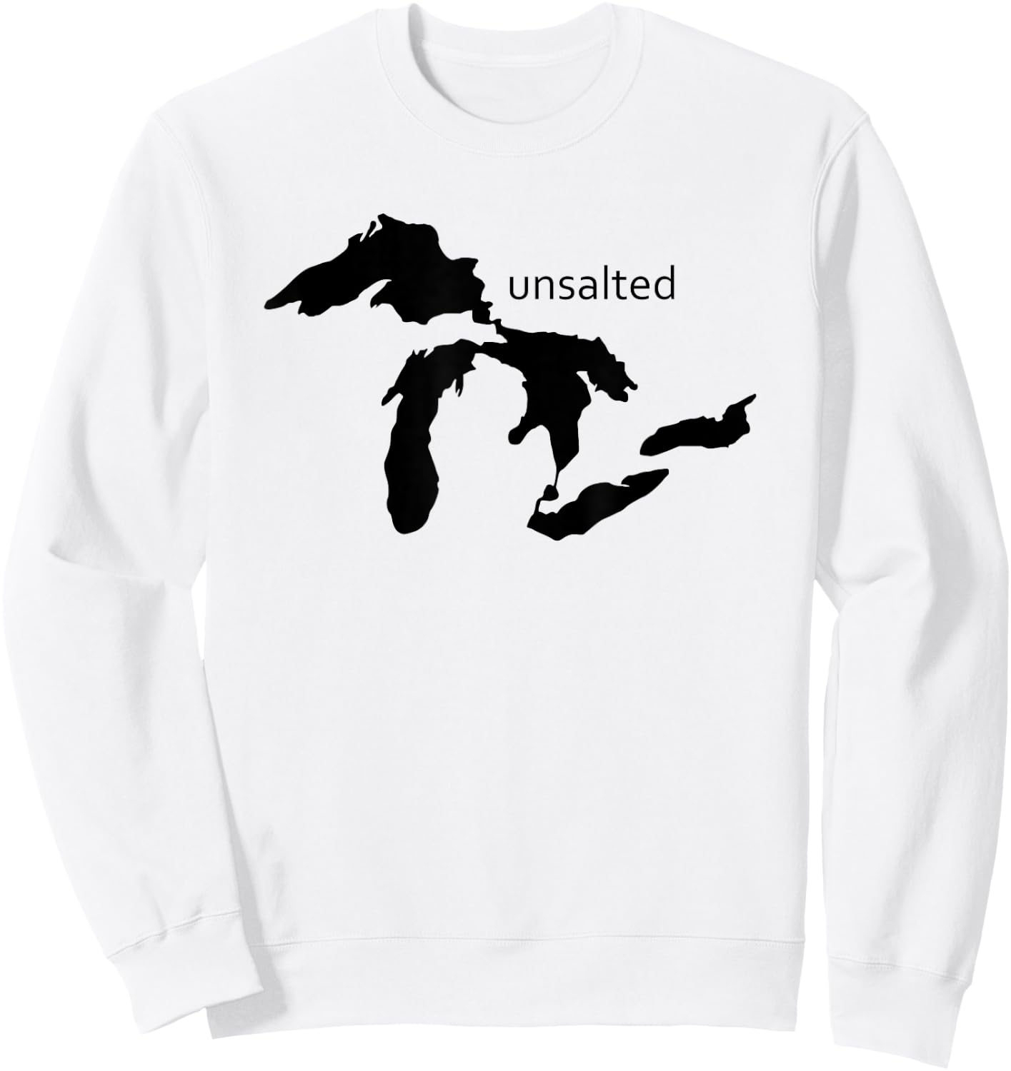 Michigan Unsalted Great Lakes Sweatshirt - Sweatshirt | White