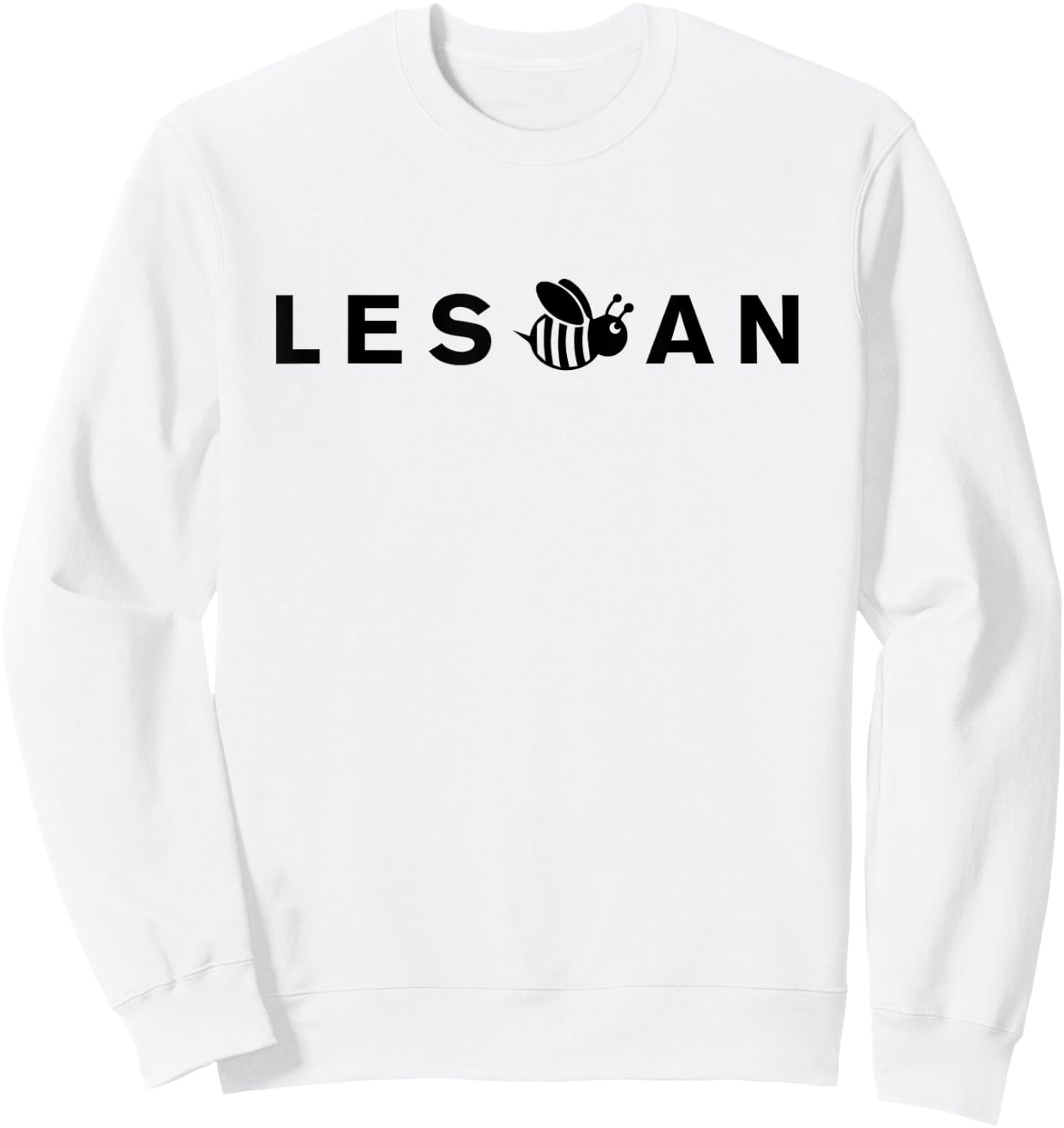 Les Bee An - Funny Lesbian Pride Bee Joke Pun Sweatshirt - Sweatshirt | White