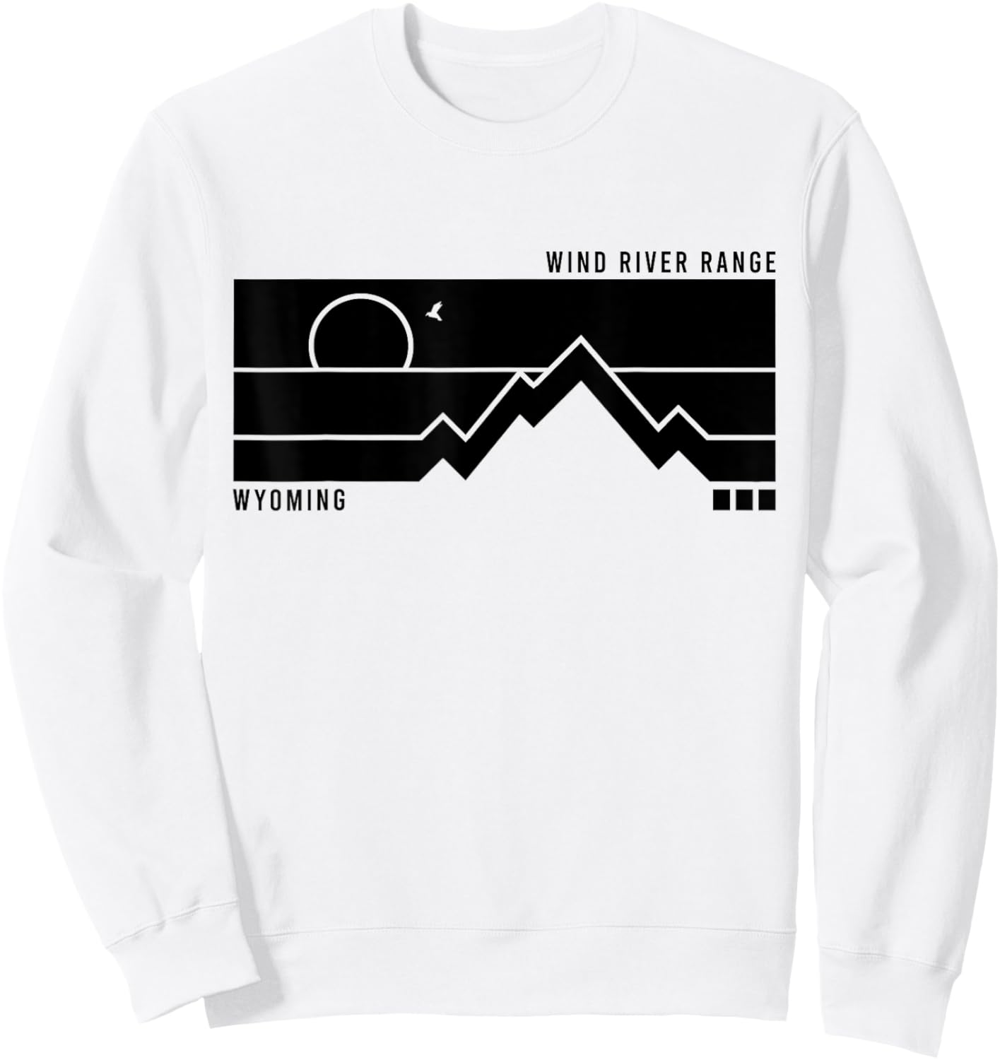 Vintage Wind River Range Wyoming Mountains Hiking Sunset Sweatshirt - Sweatshirt | White