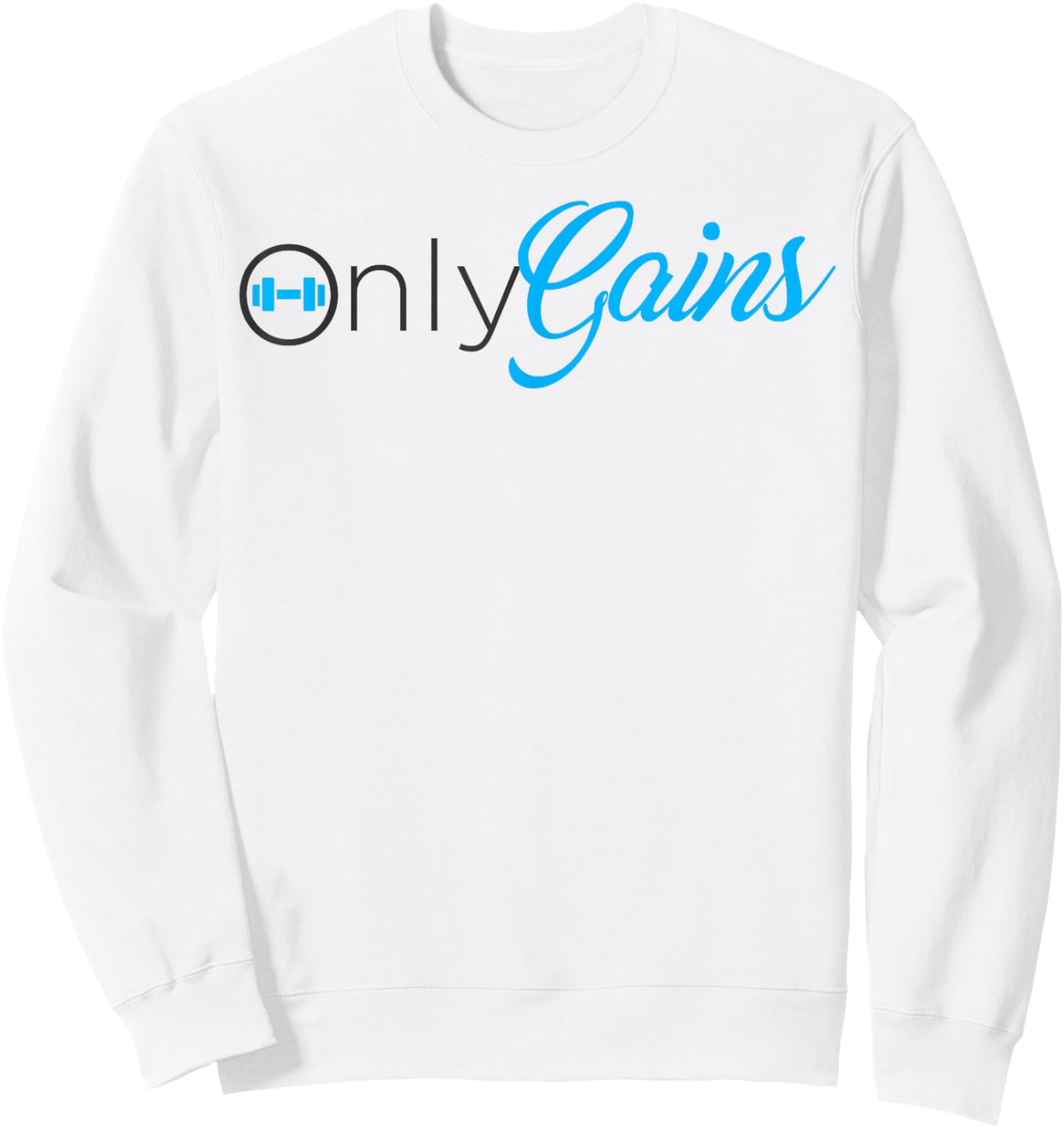 Only Gains Sweatshirt - Sweatshirt | White