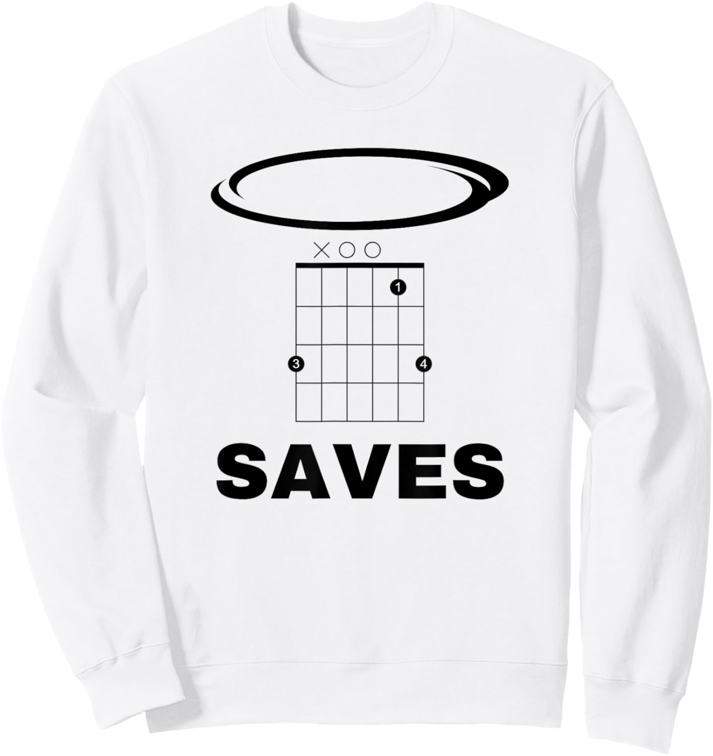 Funny Music Gsus Saves Sweatshirt - Sweatshirt | White