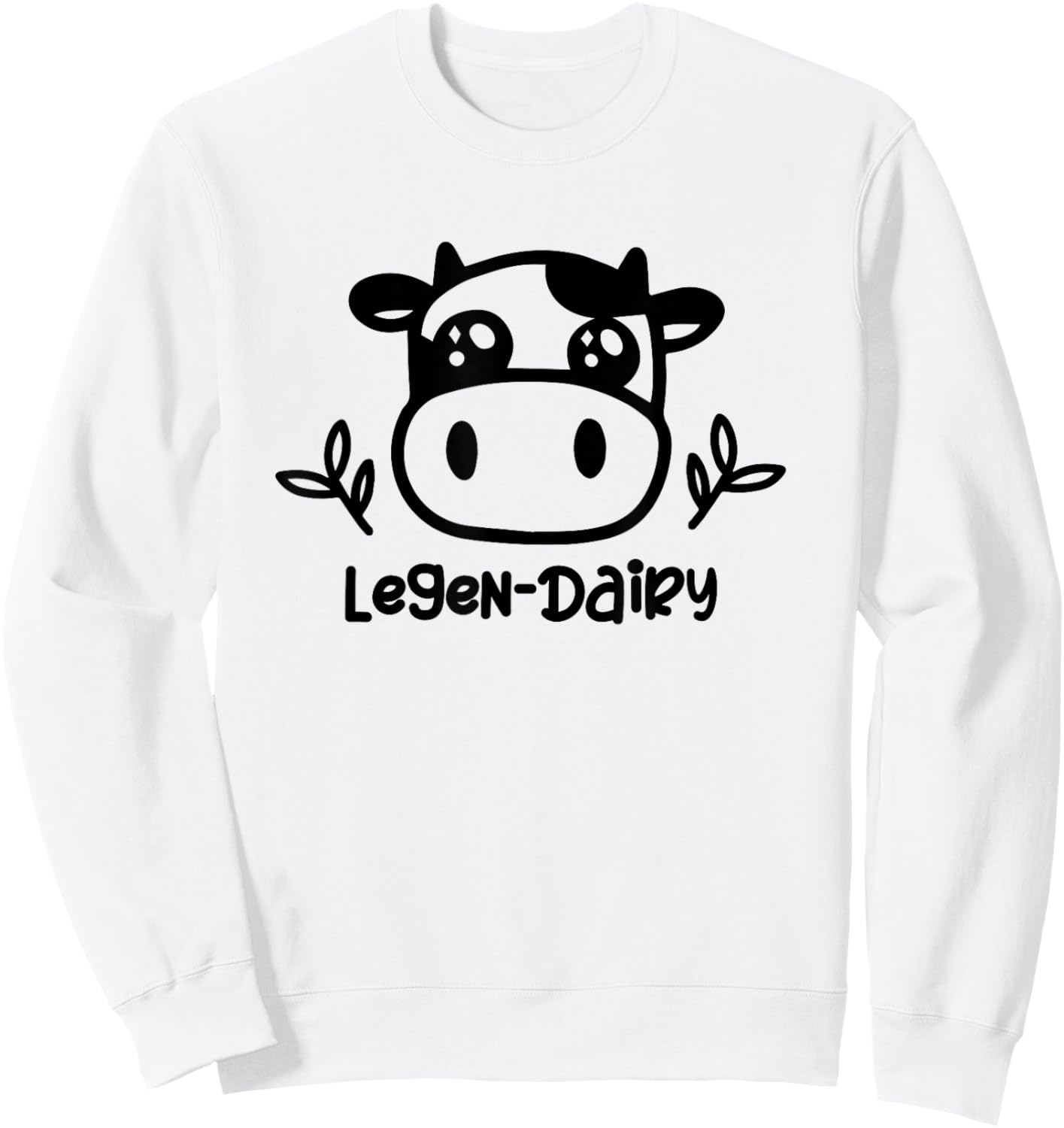 Funny Cow pun Dairy Cow gift Legen...Dairy Legendary Sweatshirt - Sweatshirt | White