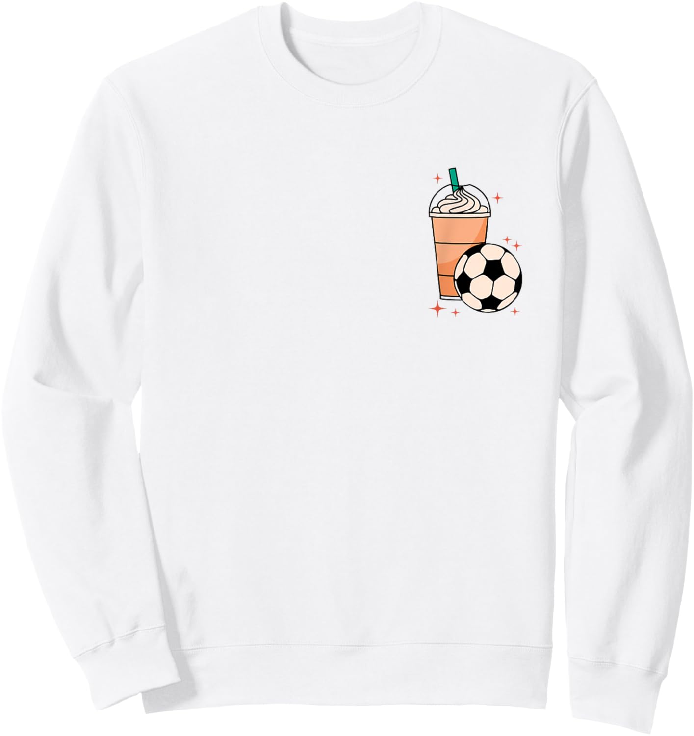Weekends Iced Coffee And Soccer Retro Groovy Soccer Mom Sweatshirt - Sweatshirt | White