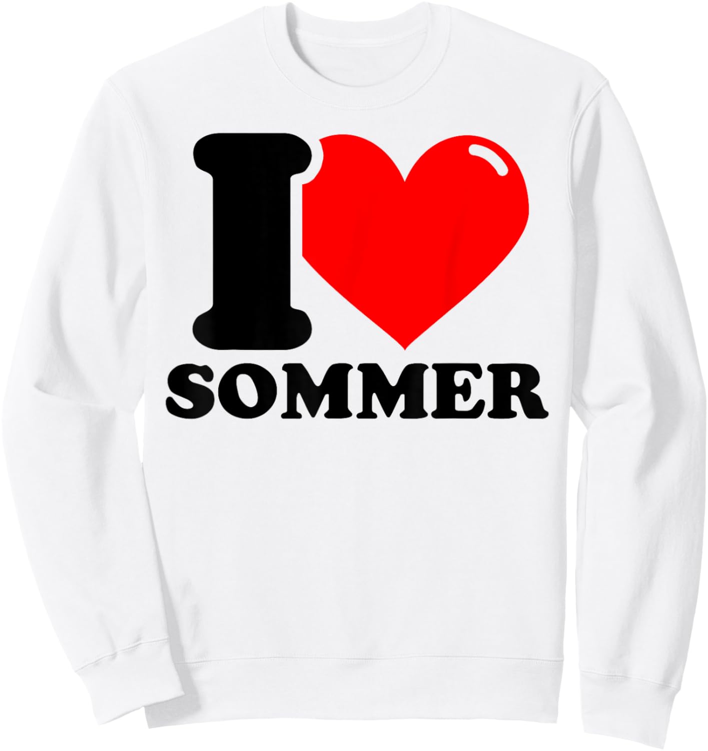 I LOVE Sommer Sweatshirt - Sweatshirt | White