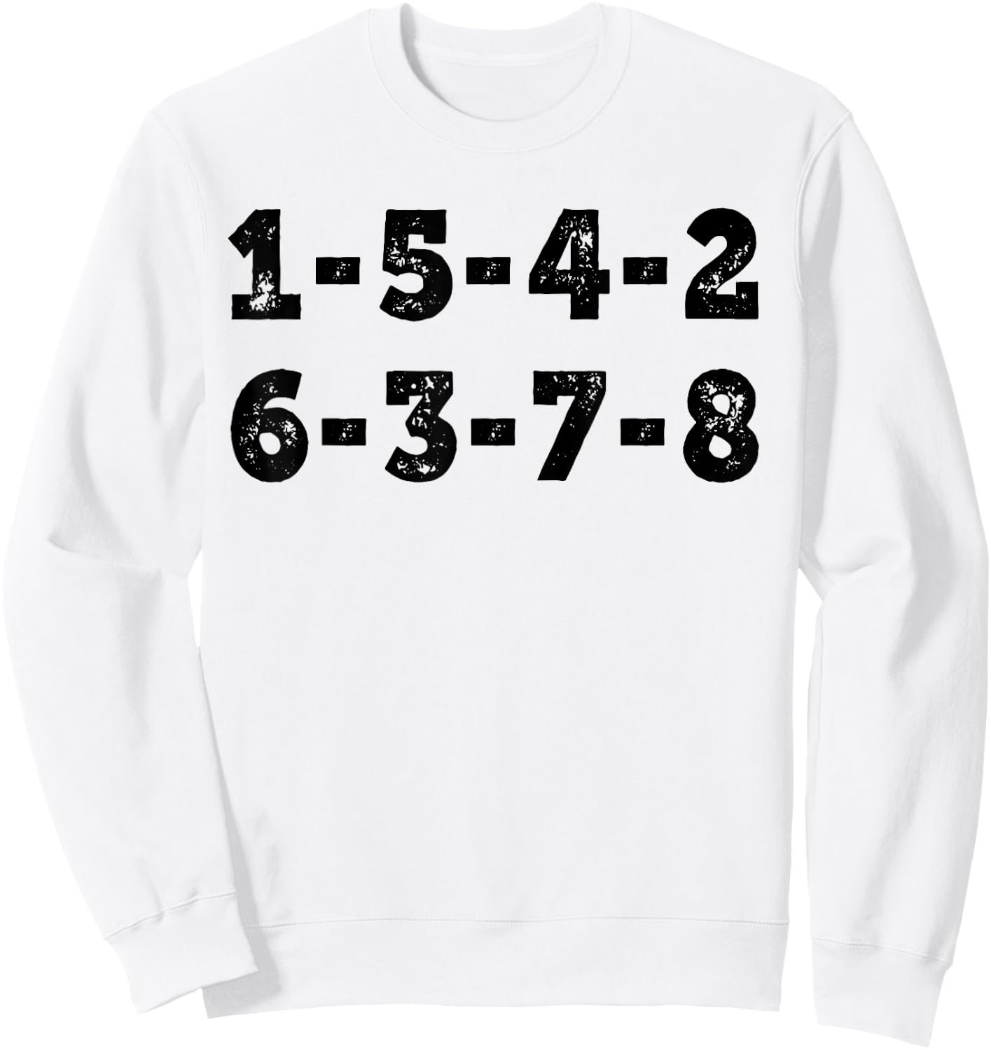 1 5 4 2 6 3 7 8 Engine Strokes diagram Sweatshirt - Sweatshirt | White