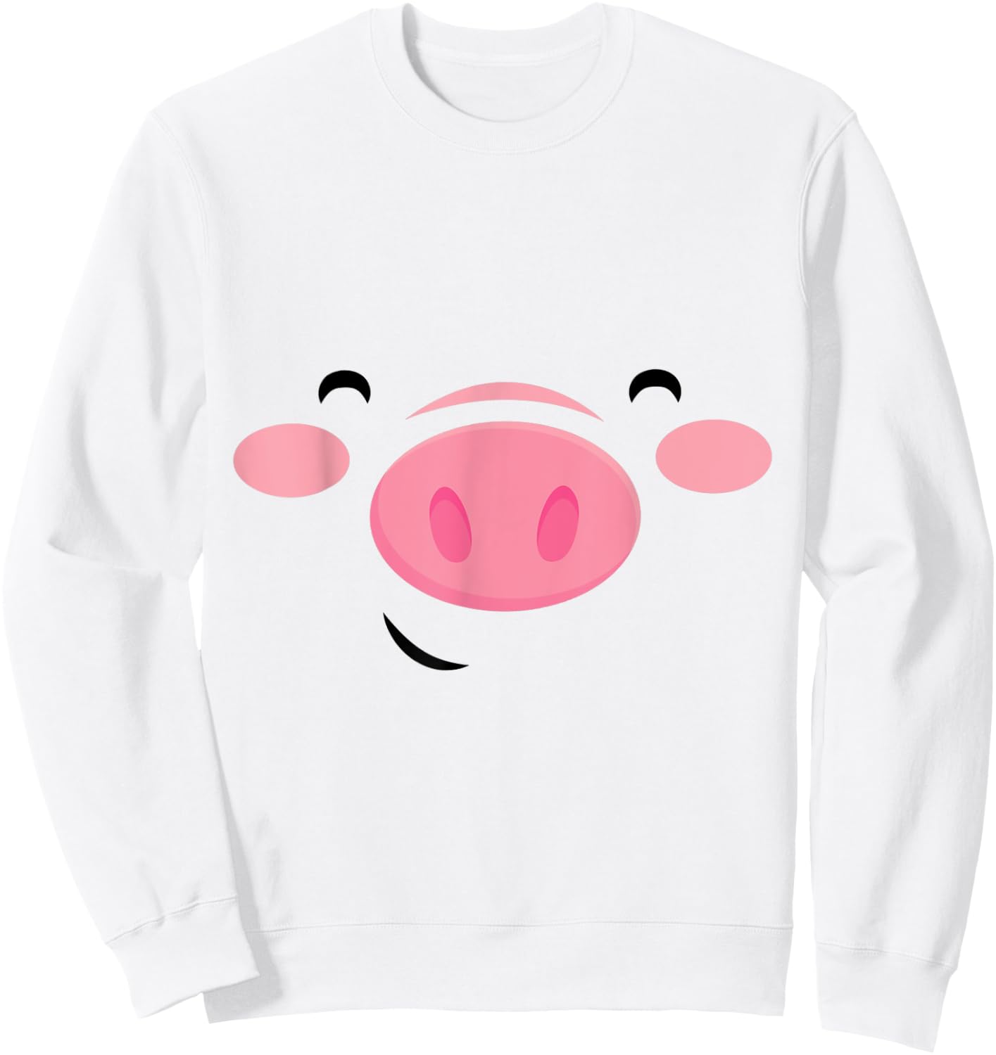 Pigface shirt Pig Face shirt Pig Face Costume Halloween Sweatshirt - Sweatshirt | White