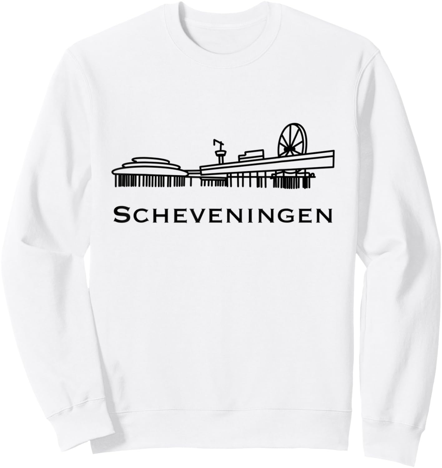 Scheveningen Pier Sweatshirt - Sweatshirt | White