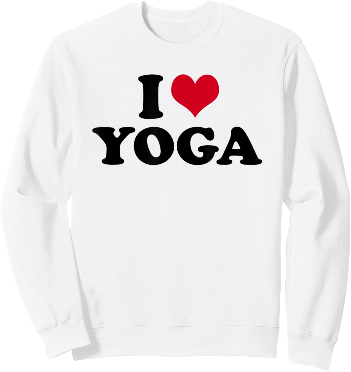 I Love Yoga Sweatshirt - Sweatshirt | White