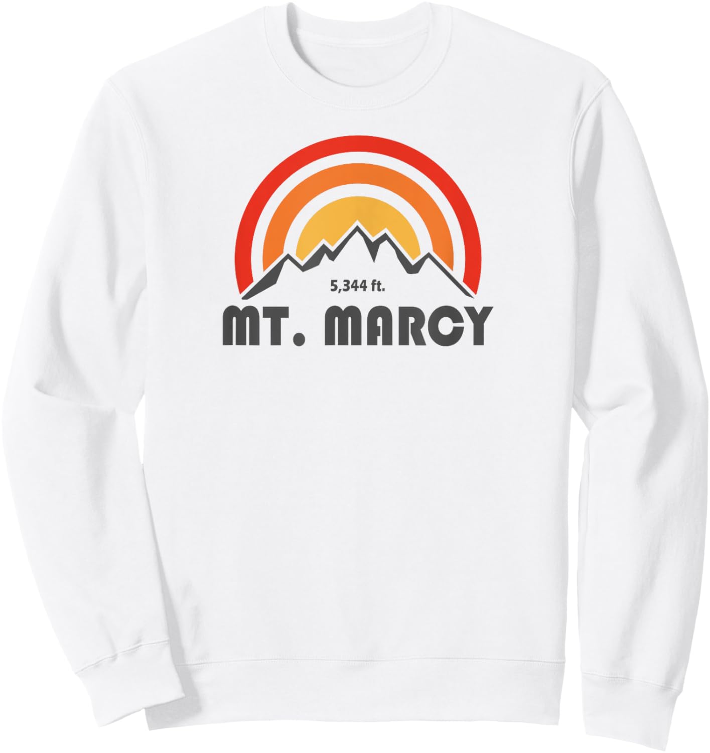 Mt. Marcy New York Sweatshirt - Sweatshirt | White
