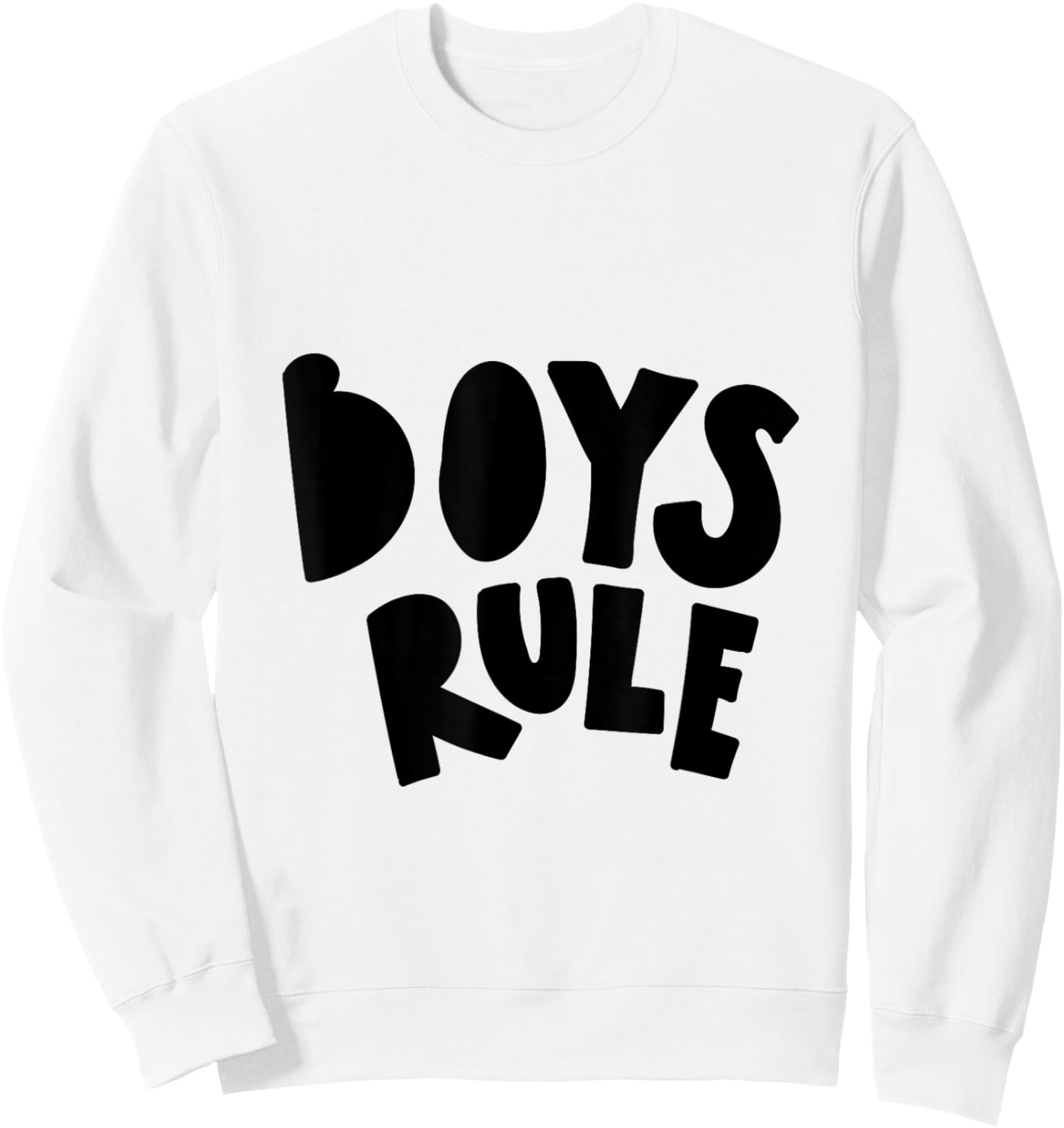 Boys Rule Sweatshirt - Sweatshirt | White