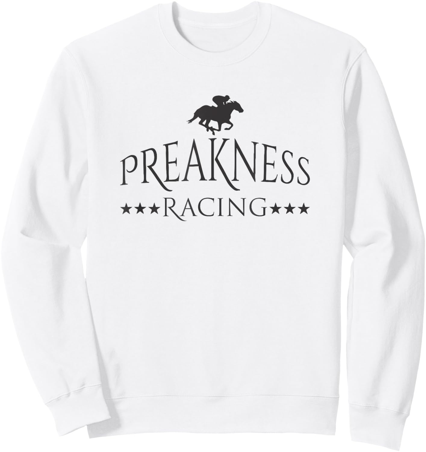 Preakness Racing Men Women Kids Shirt Stakes Triple Racing Sweatshirt - Sweatshirt | White