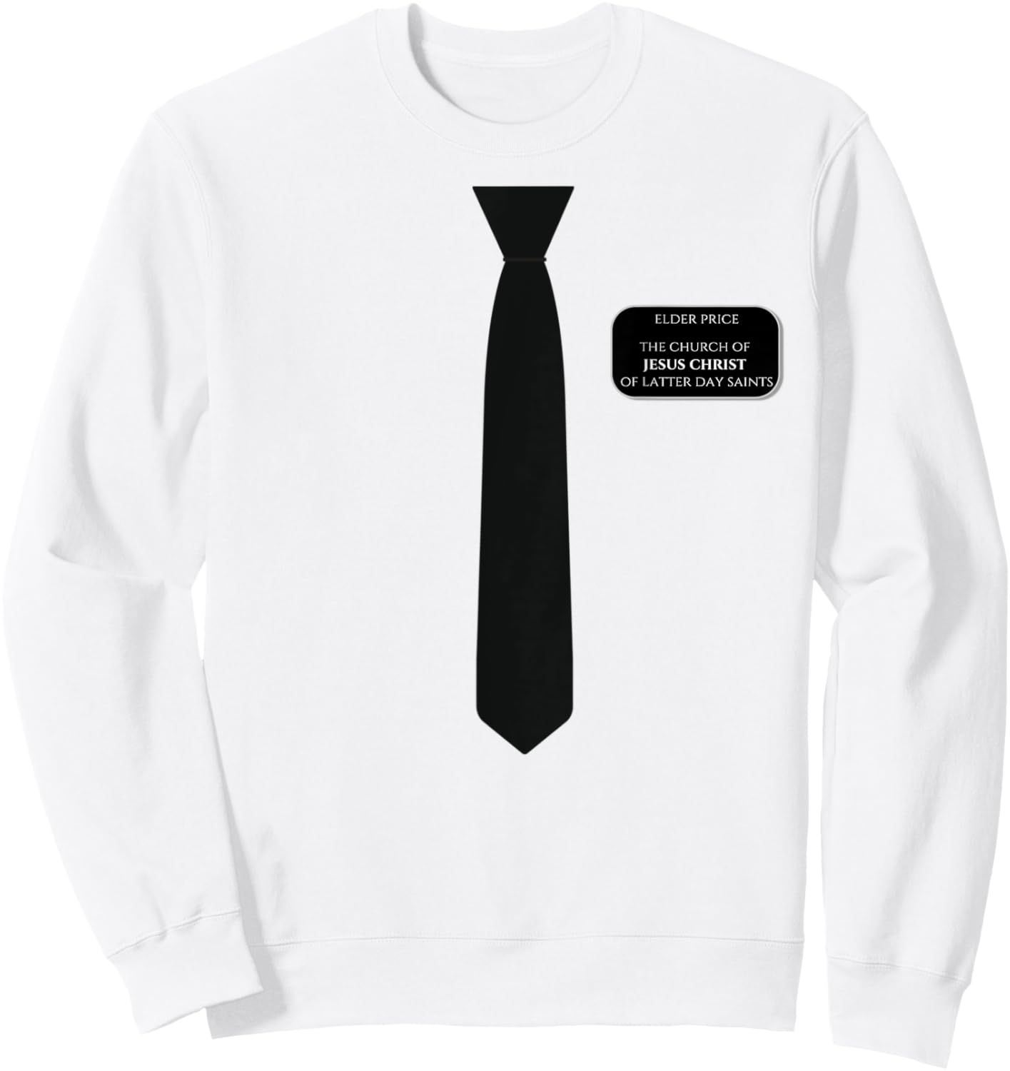 Book of Mormon Elder Price Costume Sweatshirt - Sweatshirt | White