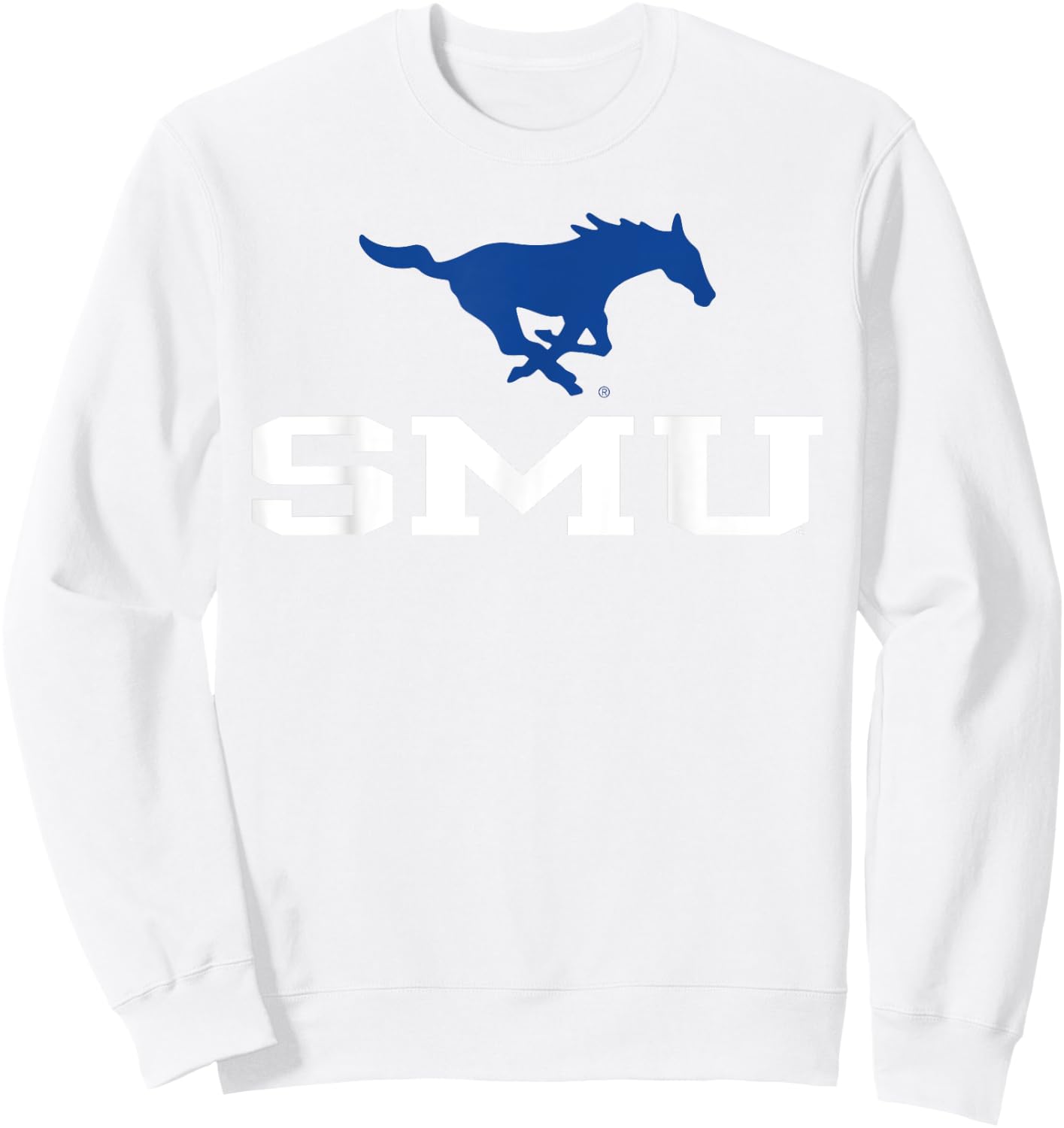 SMU Mustangs Sportsmanship Red Officially Licensed Sweatshirt - Sweatshirt | White