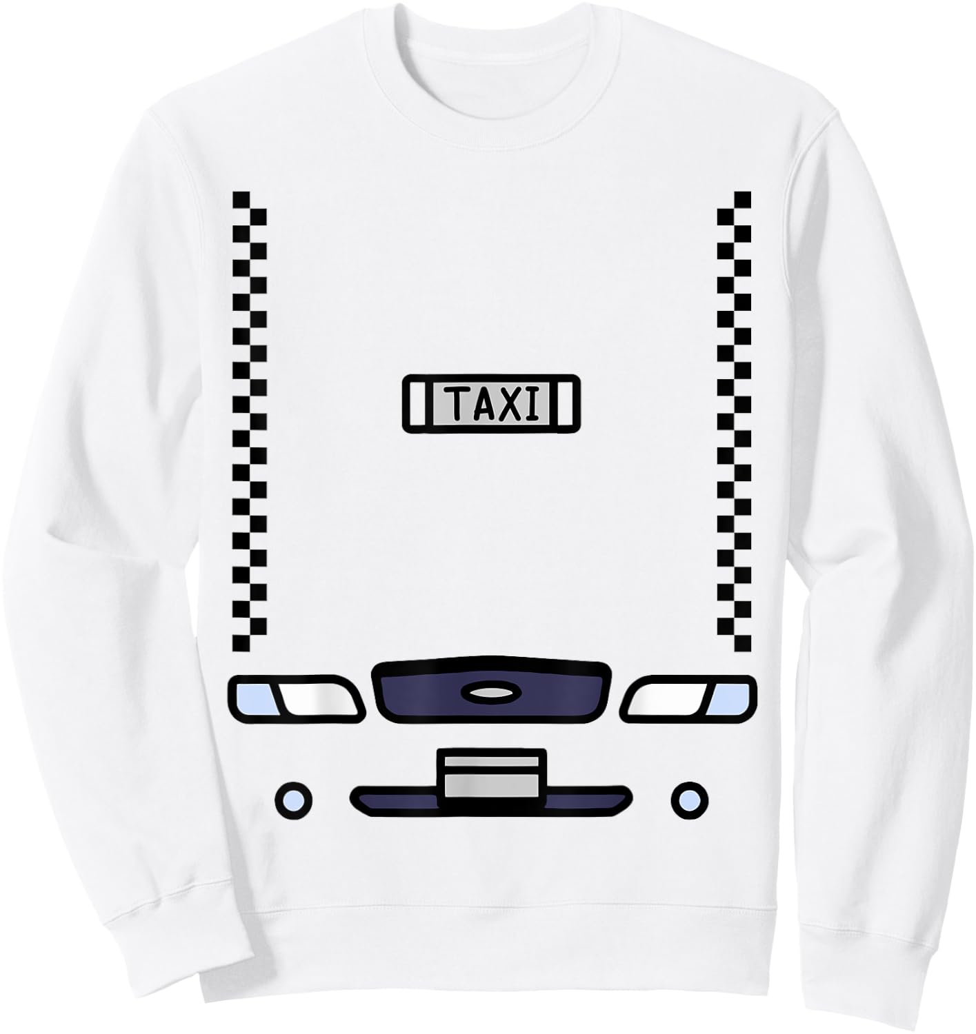 Halloween Budget Costume Yellow Taxi Funny Sweatshirt - Sweatshirt | White
