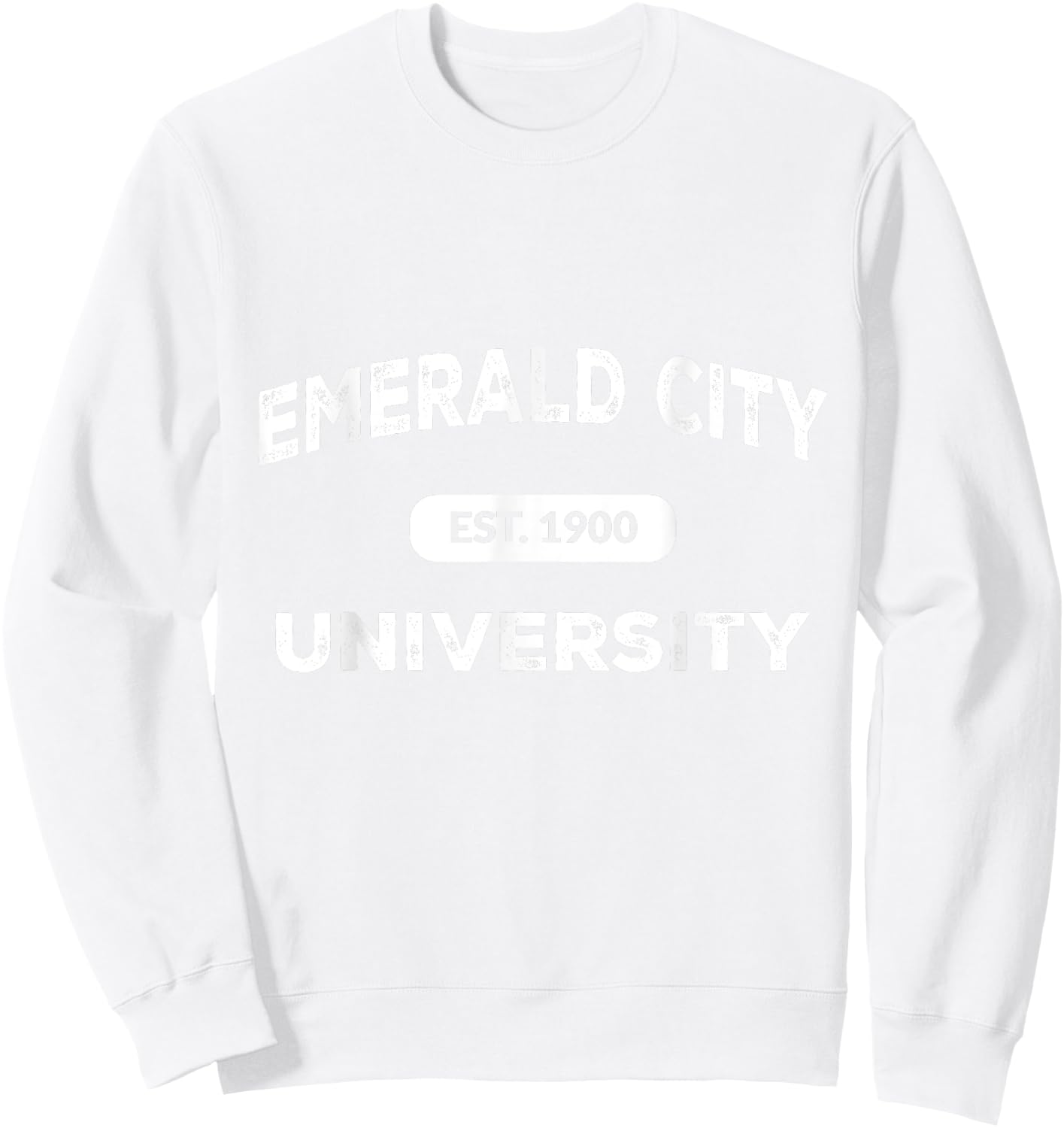 Wizard of Oz Emerald City University Costume Halloween Sweatshirt - Sweatshirt | White