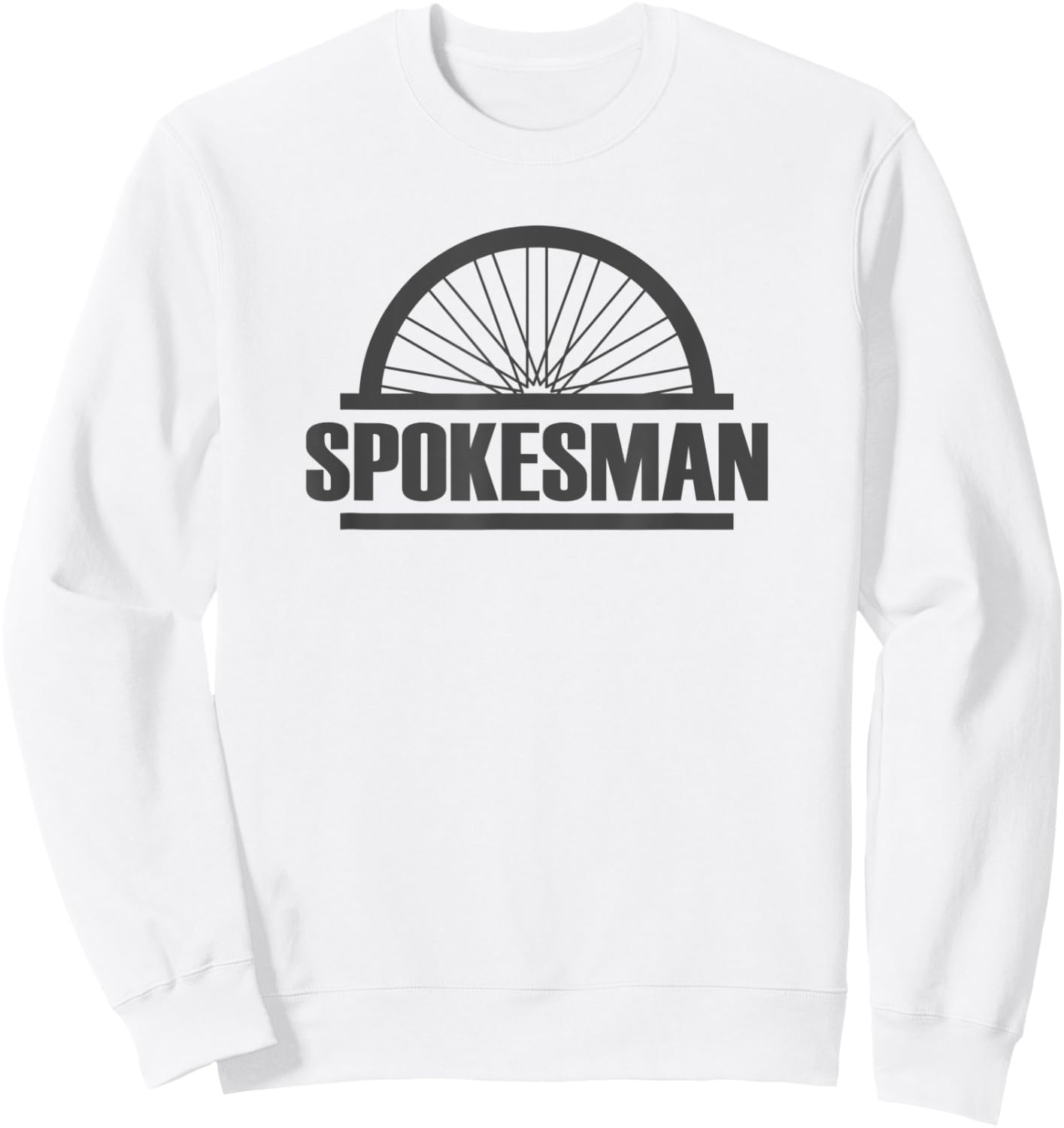 Spokesman Biker and Cyclist Gift - Spokes Man Sweatshirt - Sweatshirt | White
