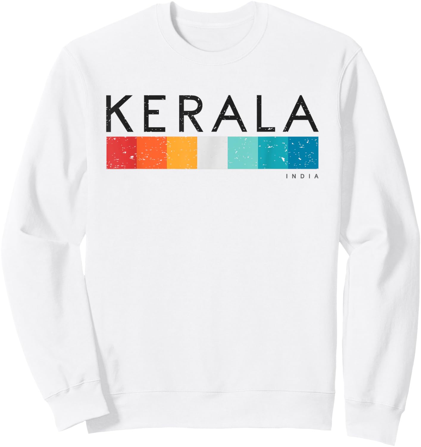 Vintage Kerala India Retro Design Sweatshirt - Sweatshirt | White