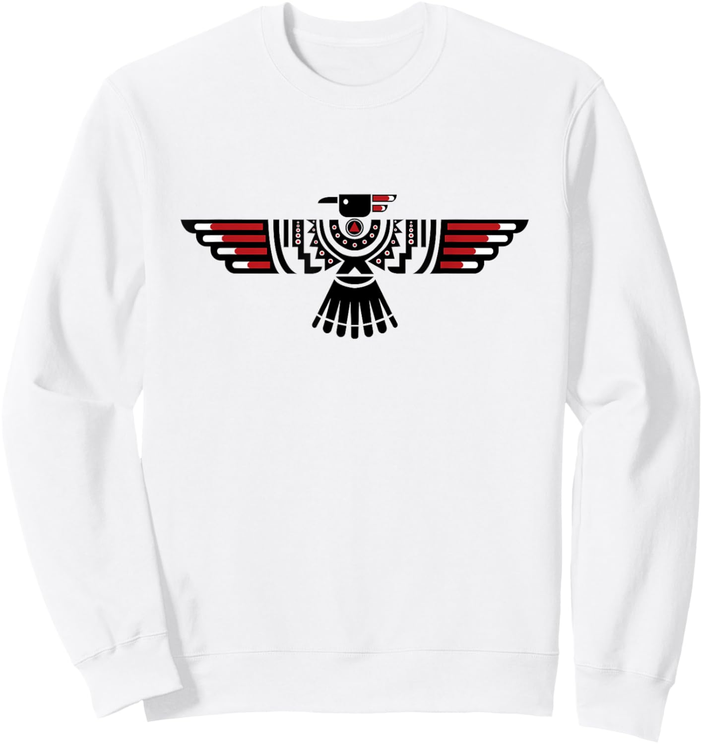 Native American Thunderbird Indigenous Peoples Day Sweatshirt - Sweatshirt | White