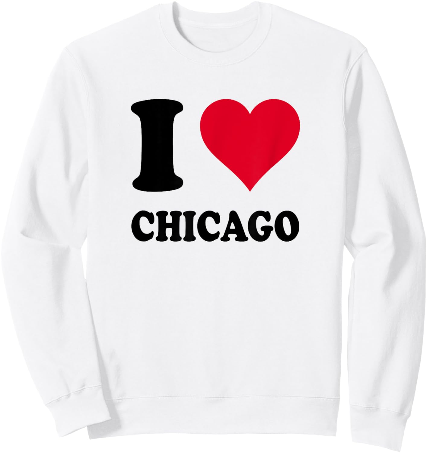 I Love Chicago Sweatshirt - Sweatshirt | White