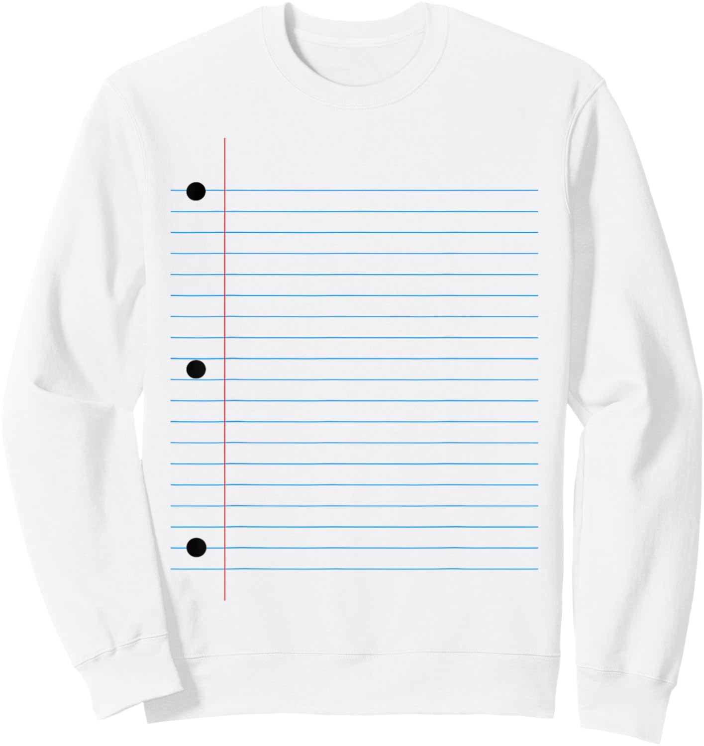 Funny Lined Notebook Paper Group Halloween Costume Sweatshirt - Sweatshirt | White