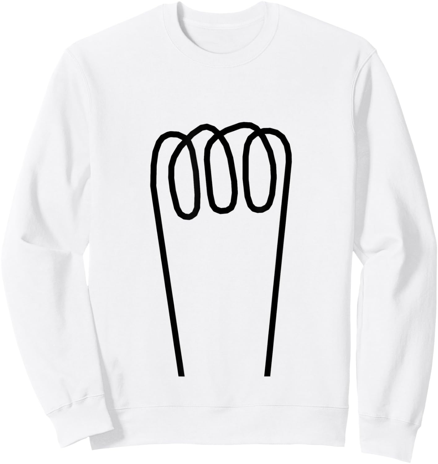 Light Bulb Halloween Costume Funny Lazy Fancy Dress Party Sweatshirt - Sweatshirt | White