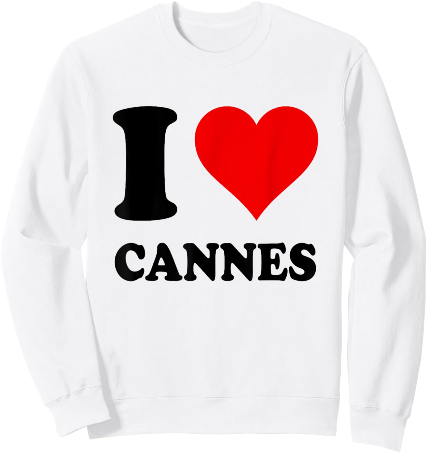 I Love Cannes Sweatshirt - Sweatshirt | White