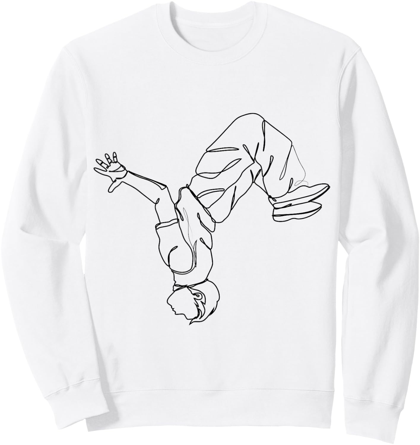 Parkour Freerunner Freerunning Traceur Men Boys Sweatshirt - Sweatshirt | White