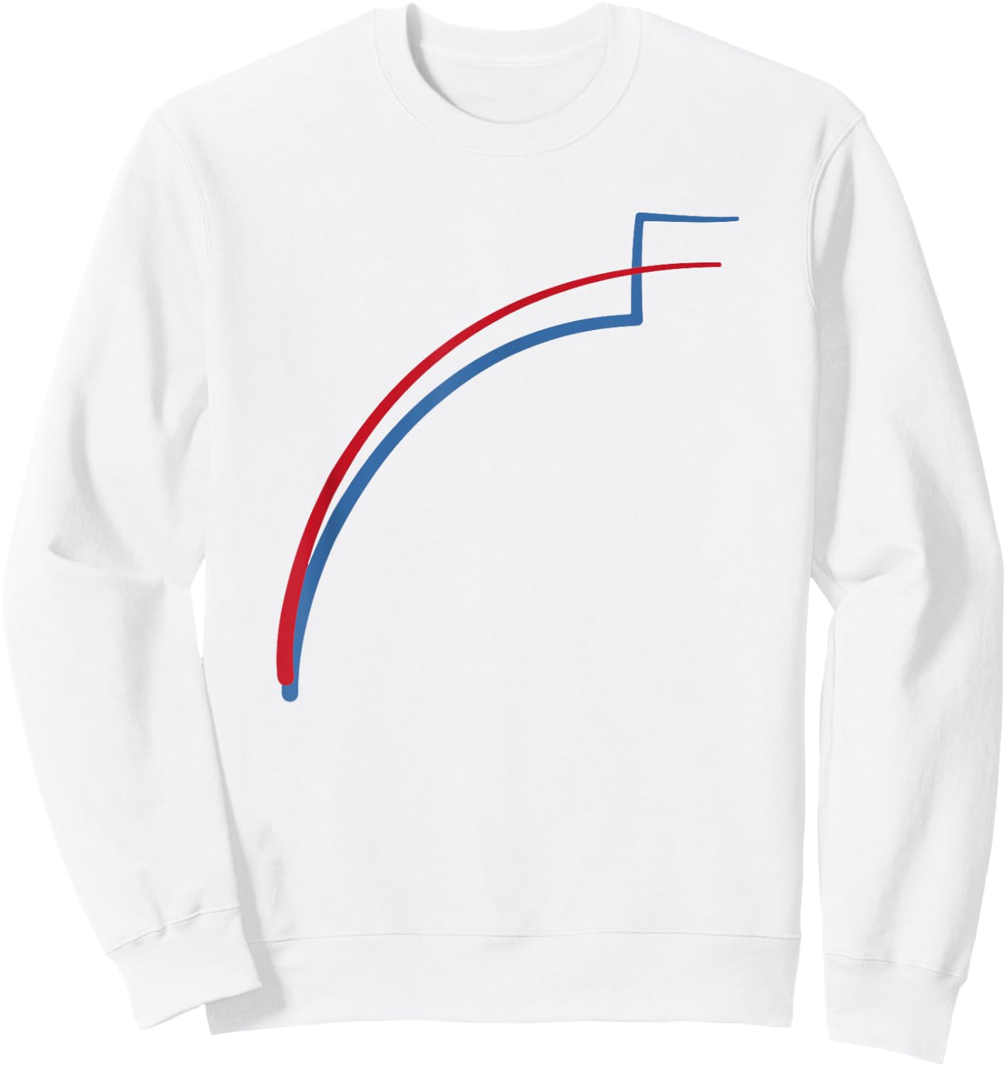 Michigan Wisconsin Trump vs Biden Vote Count Spike Sweatshirt - Sweatshirt | White