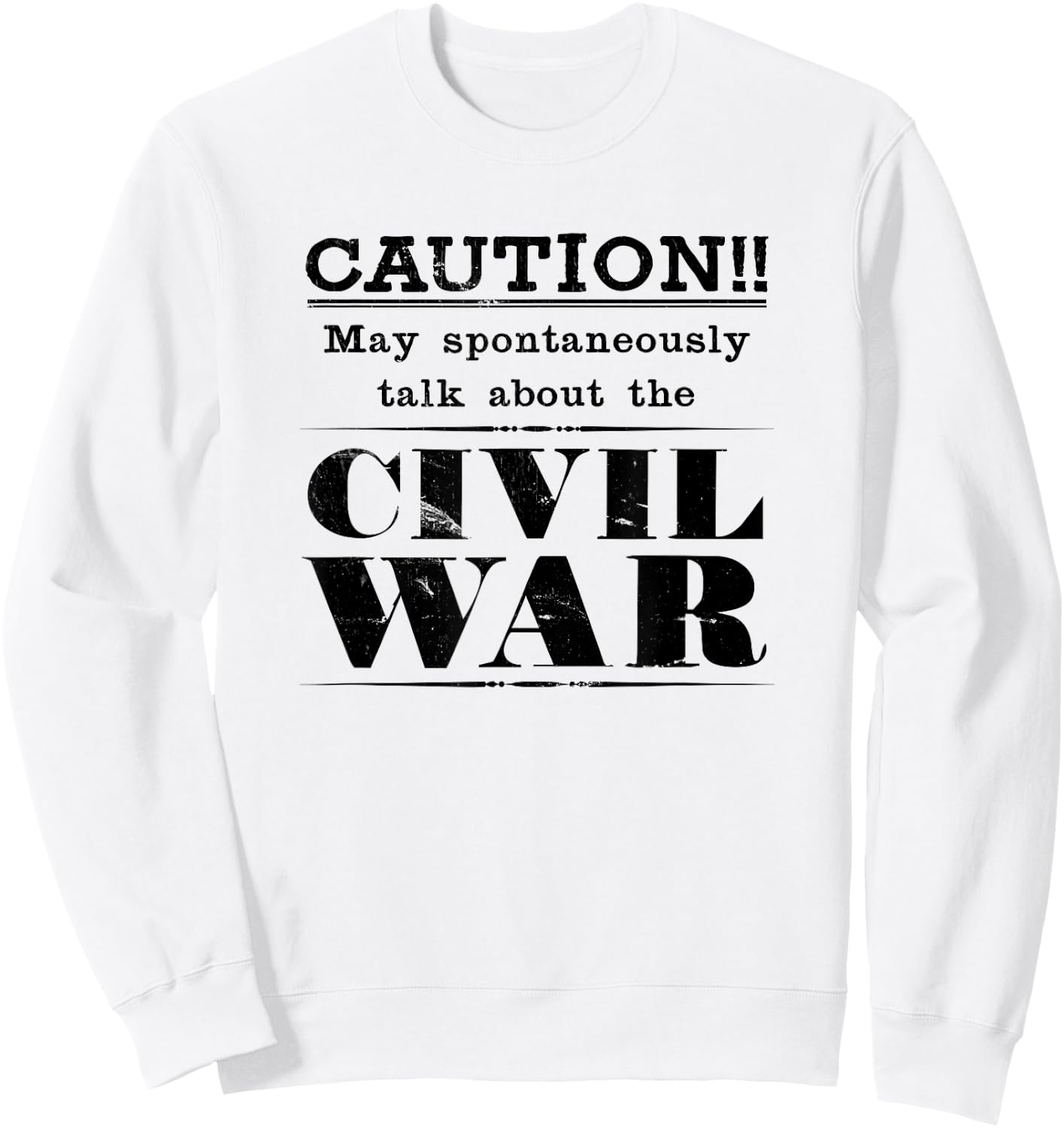 Funny American Civil War Sweatshirt - Sweatshirt | White