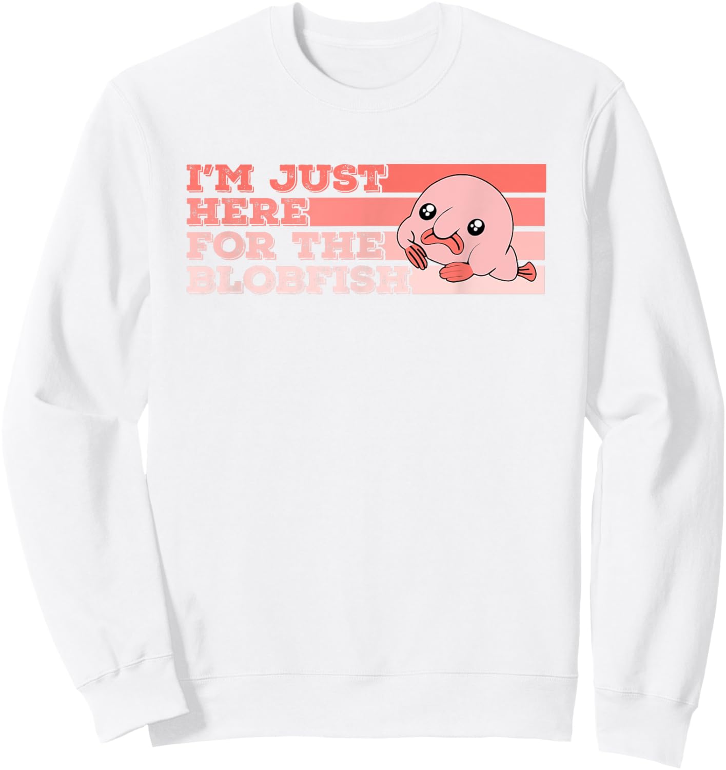 Blob Fish Blobfish Sweatshirt - Sweatshirt | White