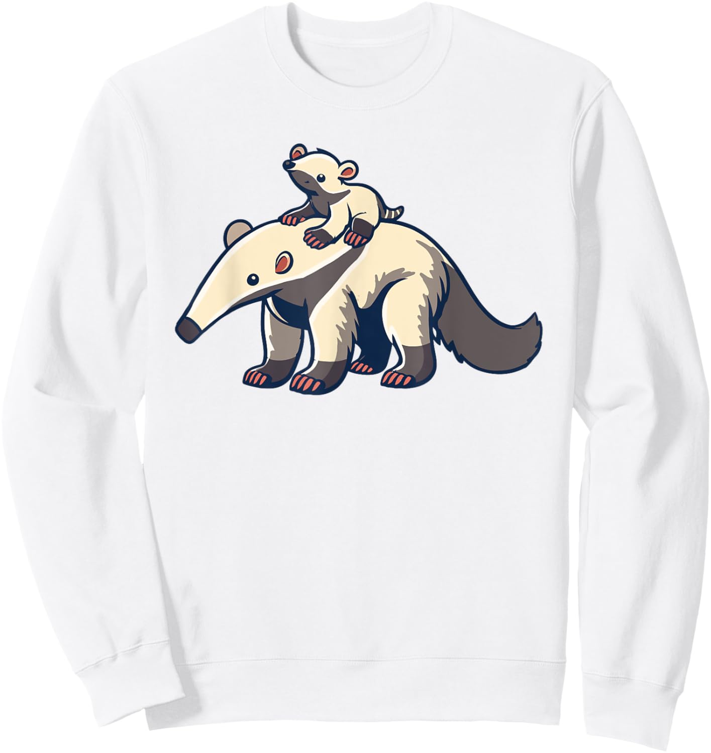 Anteater Baby Tamandua Sweatshirt - Sweatshirt | White