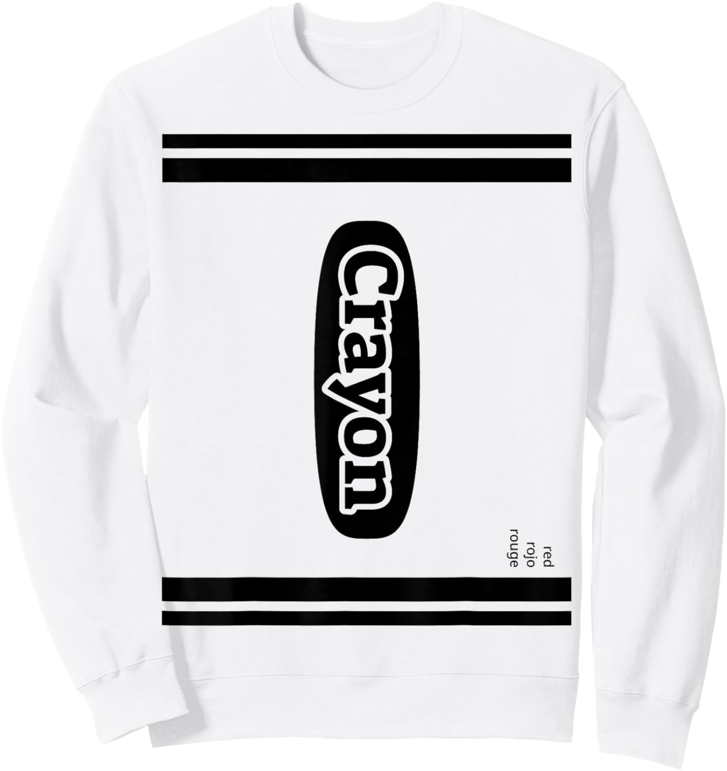 Crayon Red Group Costume Sweatshirt - Sweatshirt | White